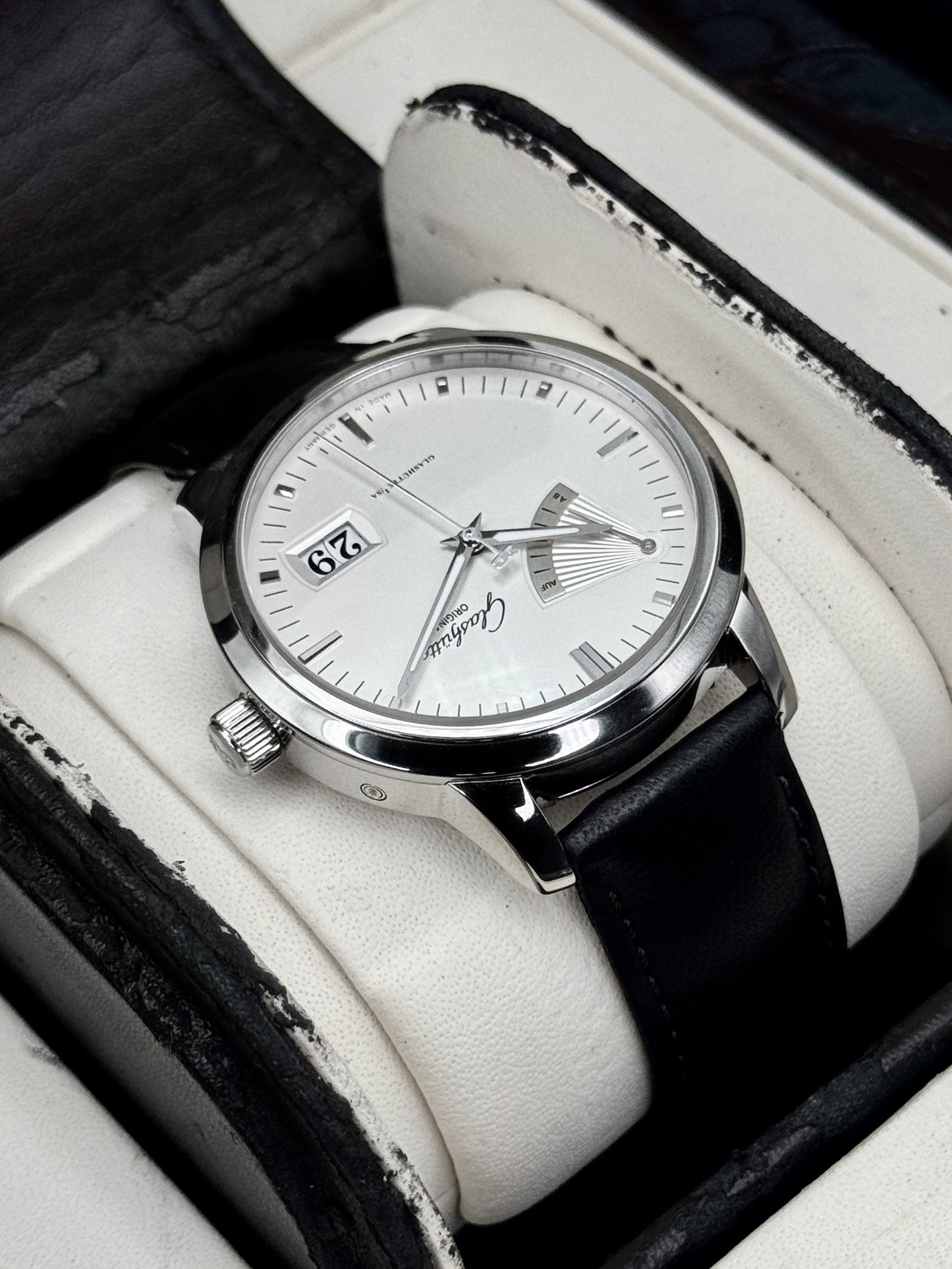 2011 Glashütte Original Senator 40mm 100-01-13-02-04 Stainless Steel Silver Dial