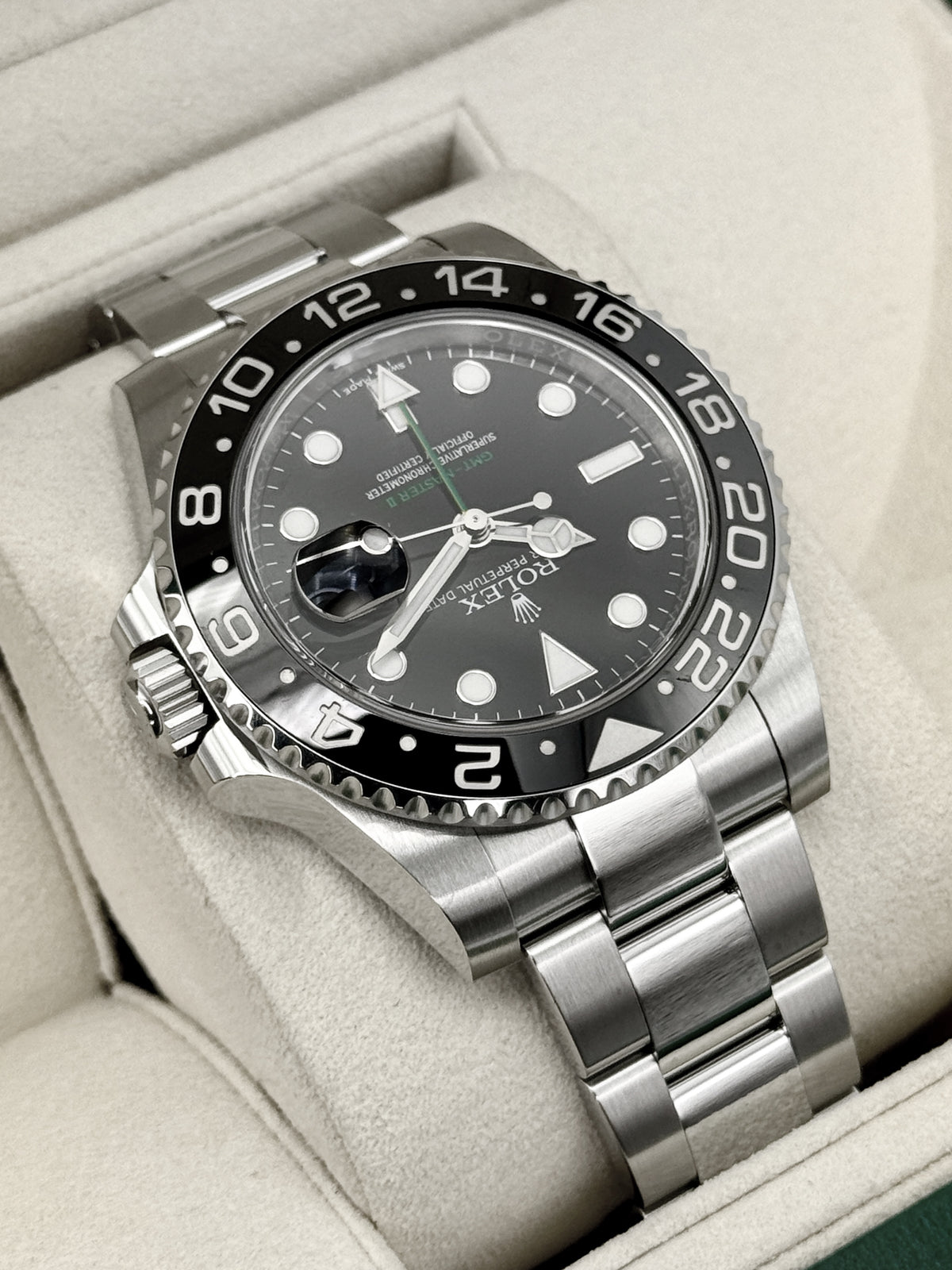2018 Rolex GMT-Master II 40mm 116710LN Stainless Steel Black Dial