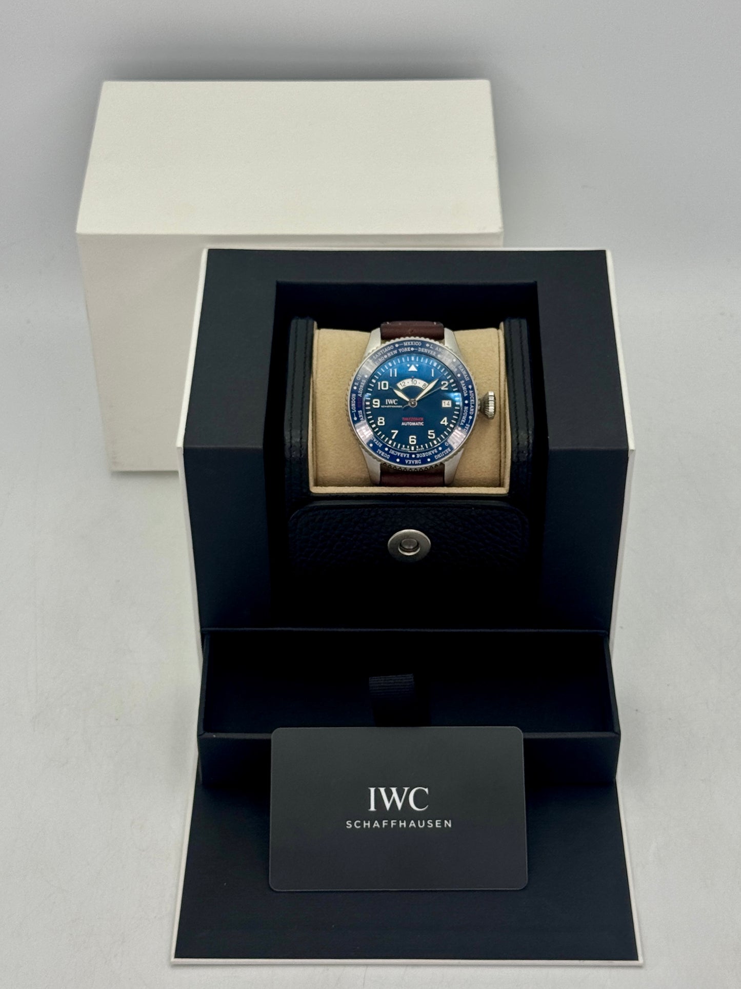 2023 IWC Pilot Timezoner Le Petit Prince 46mm IW395503 Stainless Steel Blue Dial