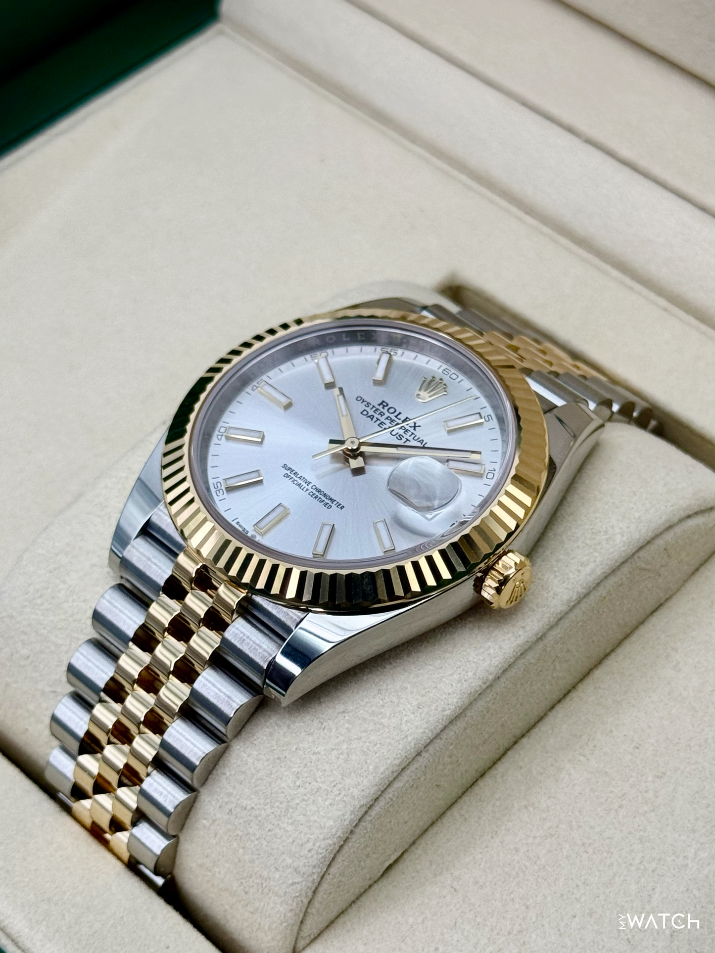 2025 Rolex Datejust 41mm 126333 Two-Tone Jubilee Silver Dial - MyWatchLLC