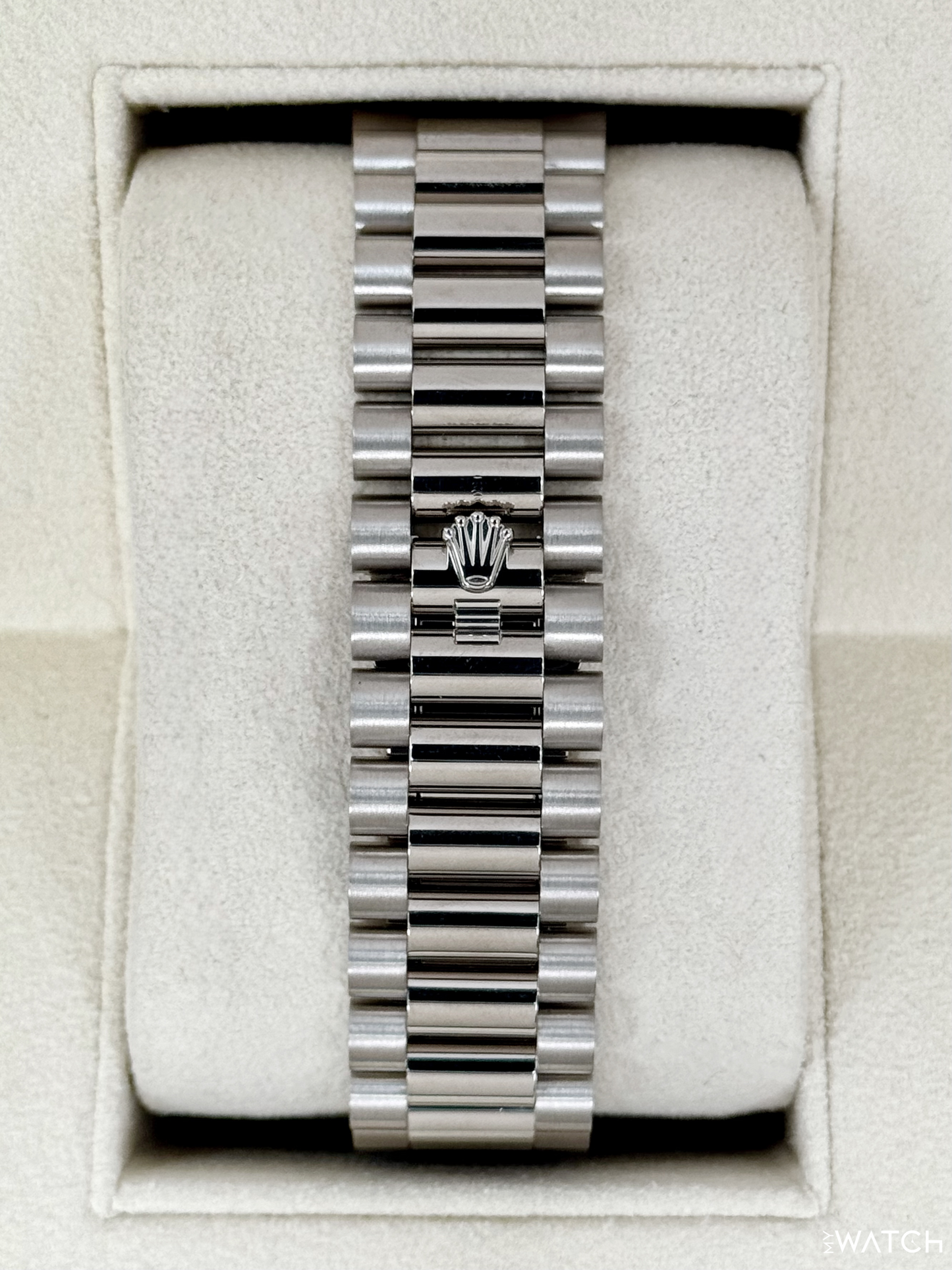 2025 Rolex Day-Date 40mm 228239 Presidential White Gold Meteorite Diamond Dial