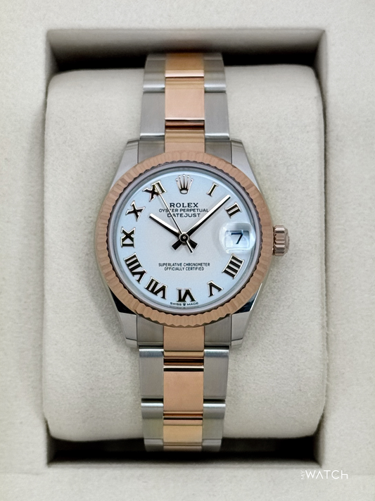 NEW 2025 Rolex Ladies Datejust 31mm 278271 Two-Tone Oyster White Dial - MyWatchLLC