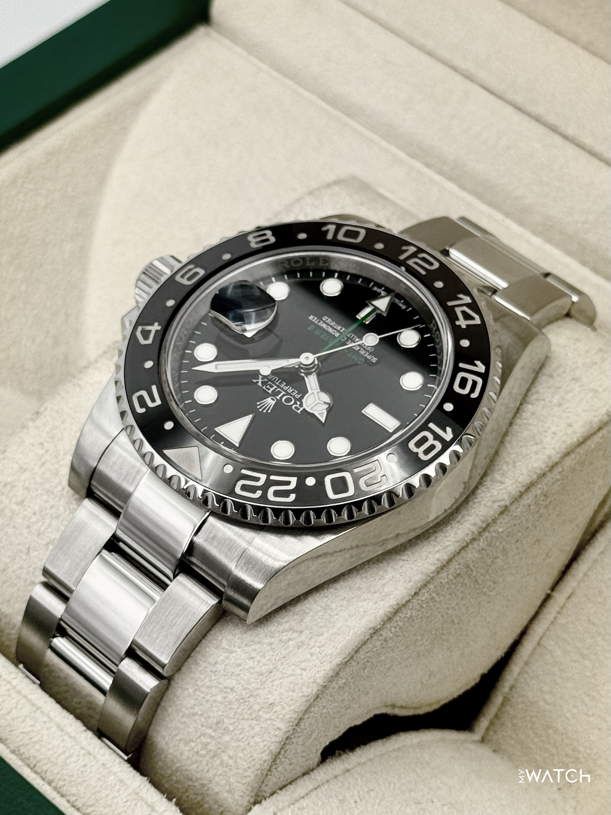 2016 Rolex GMT-Master II 40mm 116710LN Stainless Steel Black Dial - MyWatchLLC