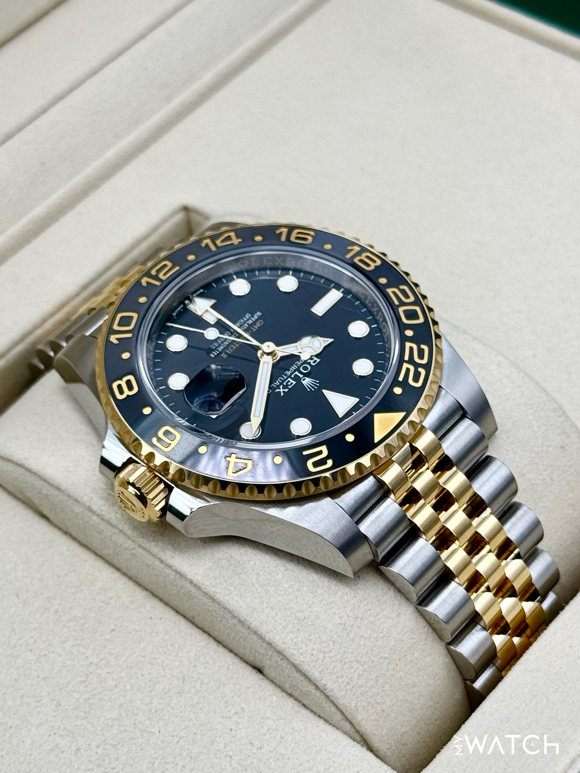 NEW 2025 Rolex GMT-Master II 40mm 126713GRNR Two-Tone Jubilee - MyWatchLLC