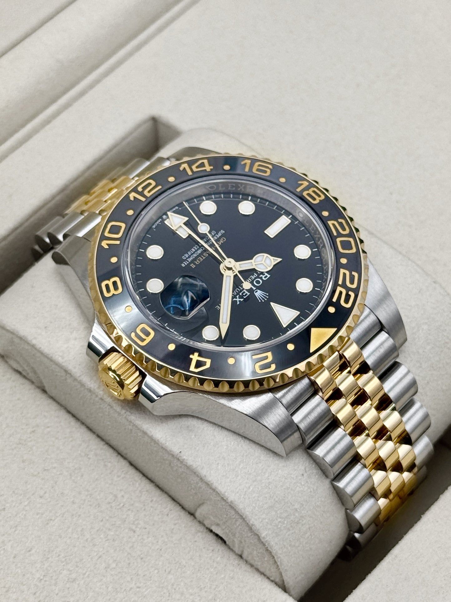 2025 Rolex GMT-Master II 40mm 126713GRNR Two-Tone Jubilee