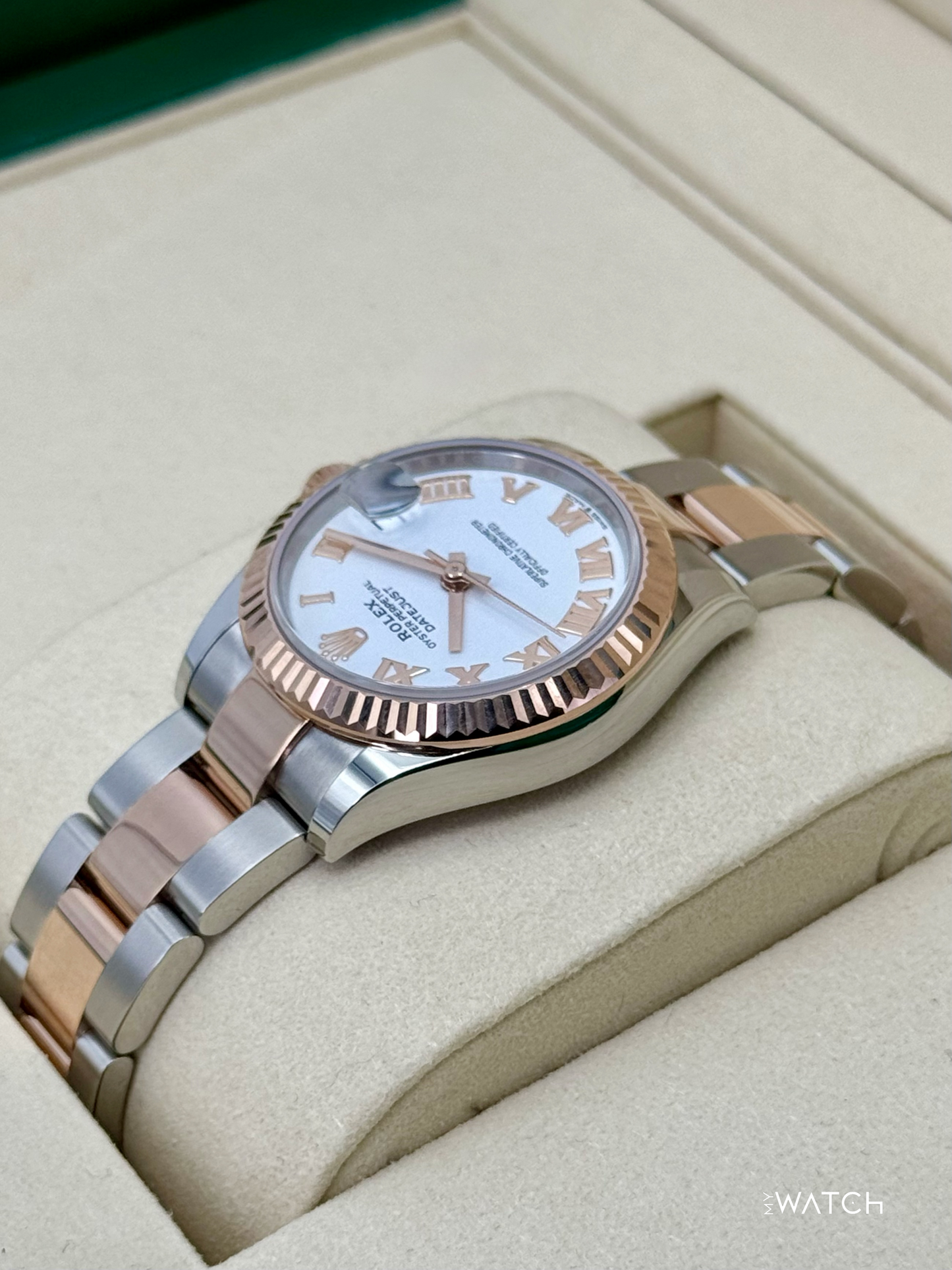 NEW 2025 Rolex Ladies Datejust 31mm 278271 Two-Tone Oyster White Dial - MyWatchLLC