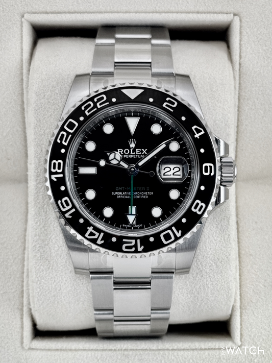 NEW OLD STOCK 2019 Rolex GMT-Master II 40mm 116710LN Stainless Steel Black Dial (STICKERED) - MyWatchLLC