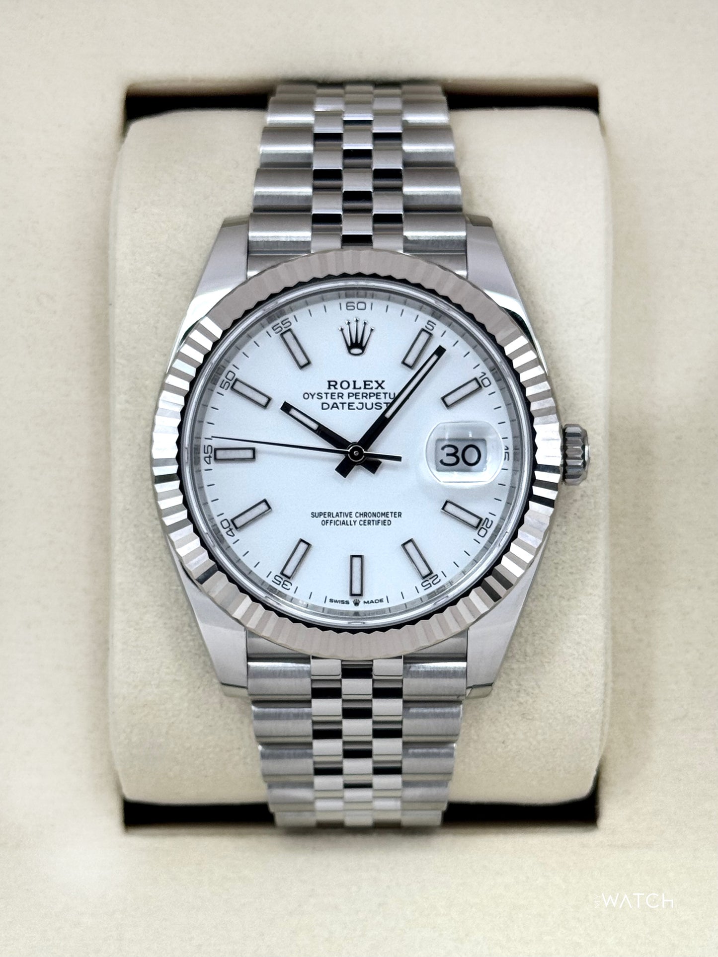 NEW 2025 Rolex Datejust 41mm 126334 Stainless Steel Jubilee White Dial - MyWatchLLC