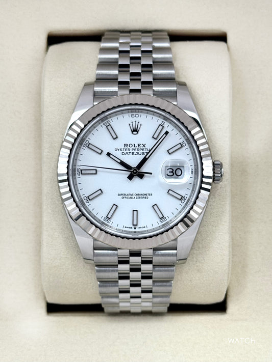 NEW 2025 Rolex Datejust 41mm 126334 Stainless Steel Jubilee White Dial