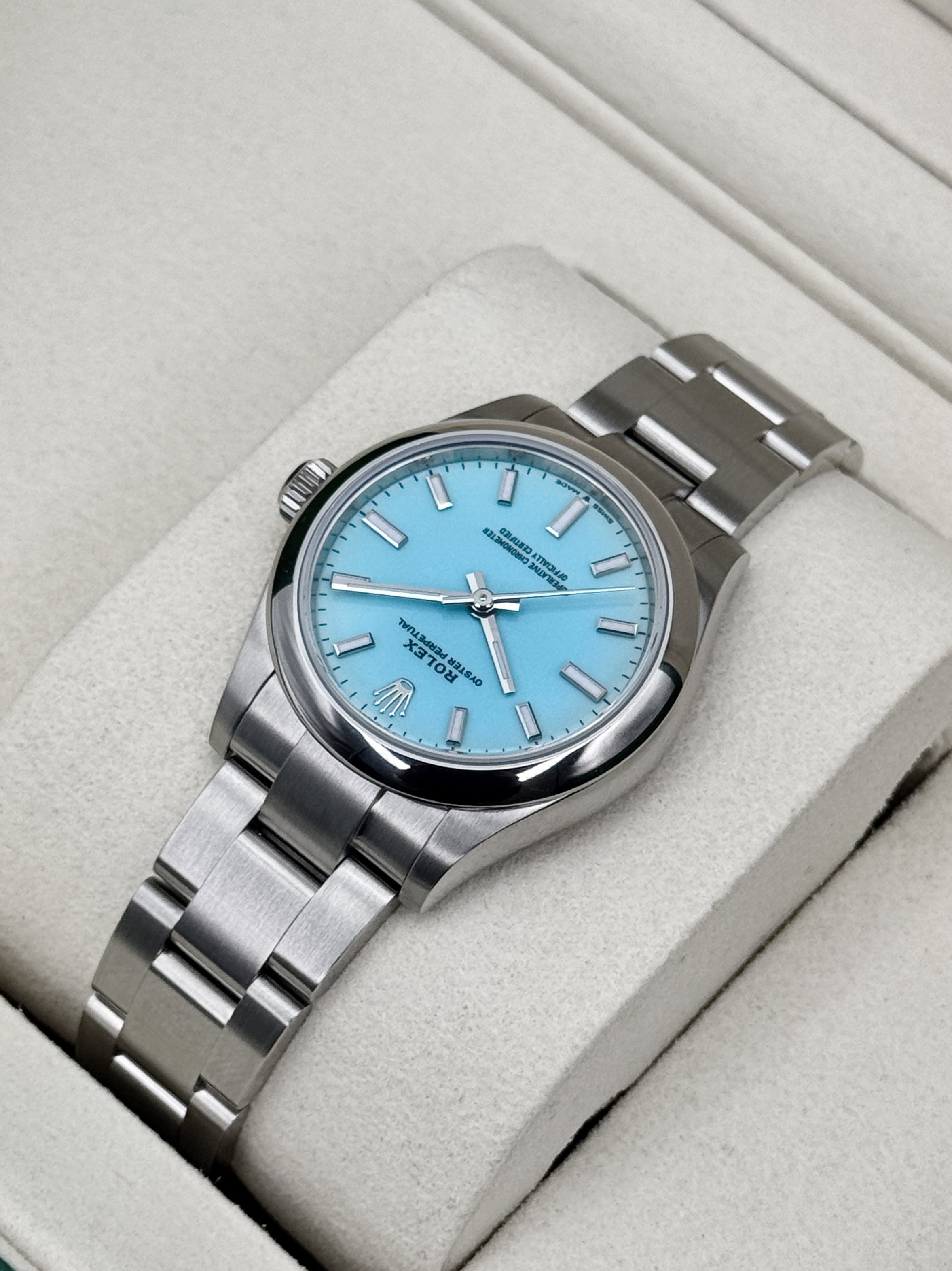 NEW 2026 Rolex Oyster Perpetual 31mm 277200 Turquoise Tiffany Blue Dia