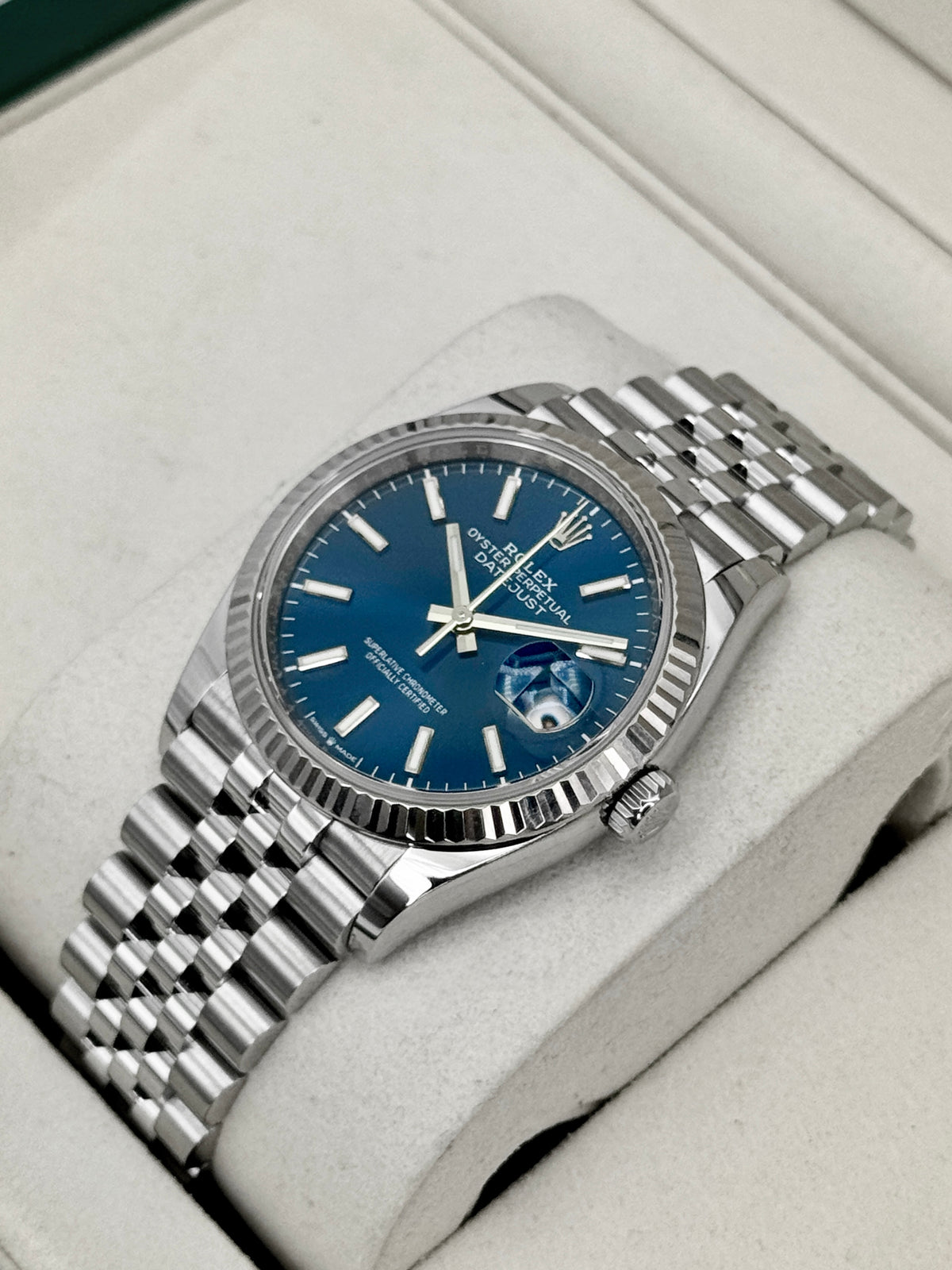 2026 Rolex Datejust 36mm 126234 Stainless Steel Jubilee Blue Dial