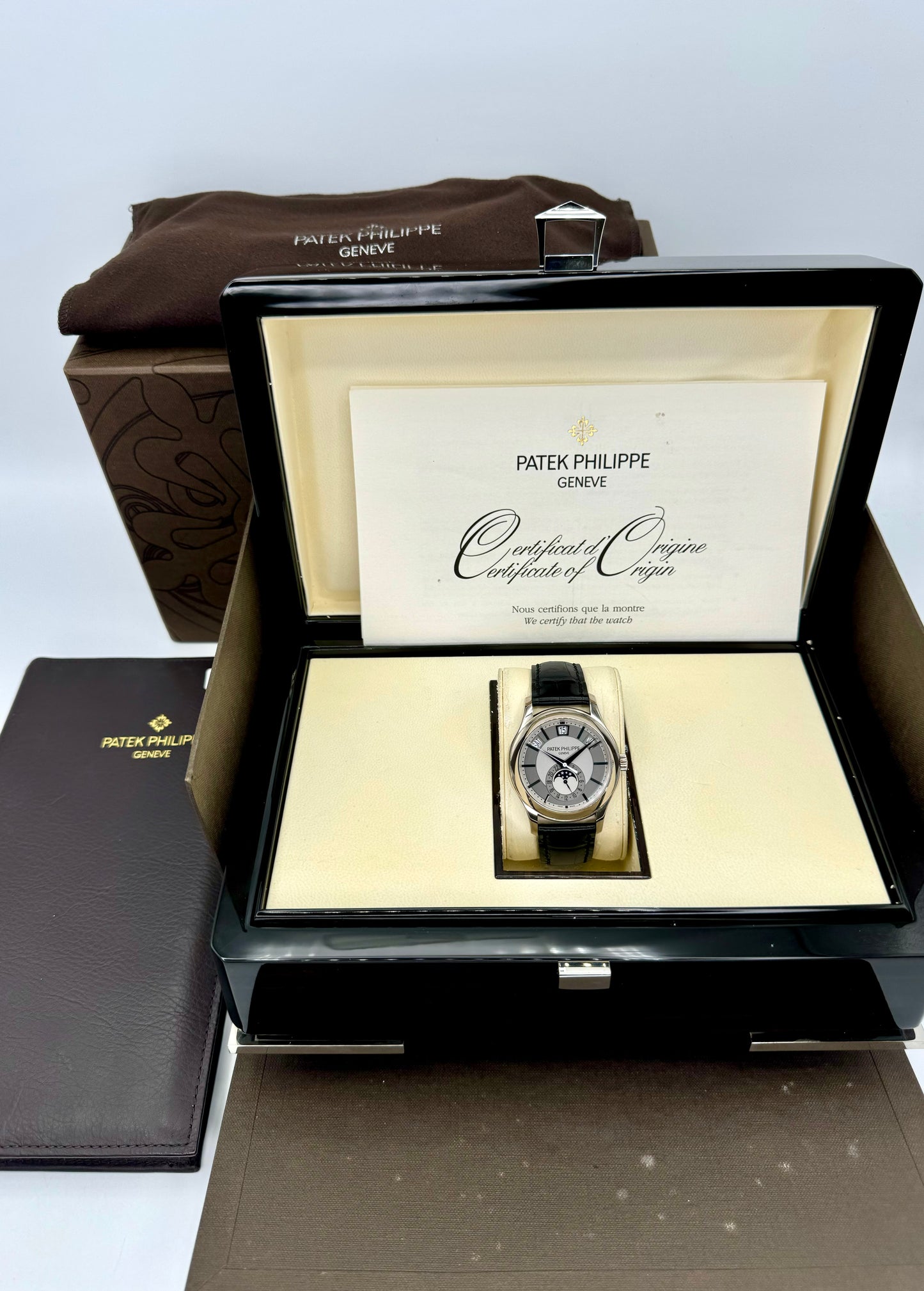 2012 Patek Philippe Annual Calander 40mm 5205G White Gold Grey Dial