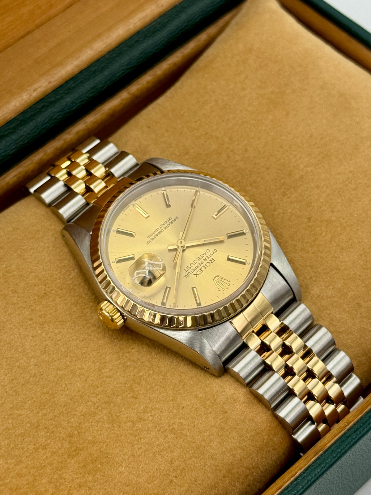 1991 Rolex Datejust 36mm 16233 Two-Tone Jubilee Champagne Dial