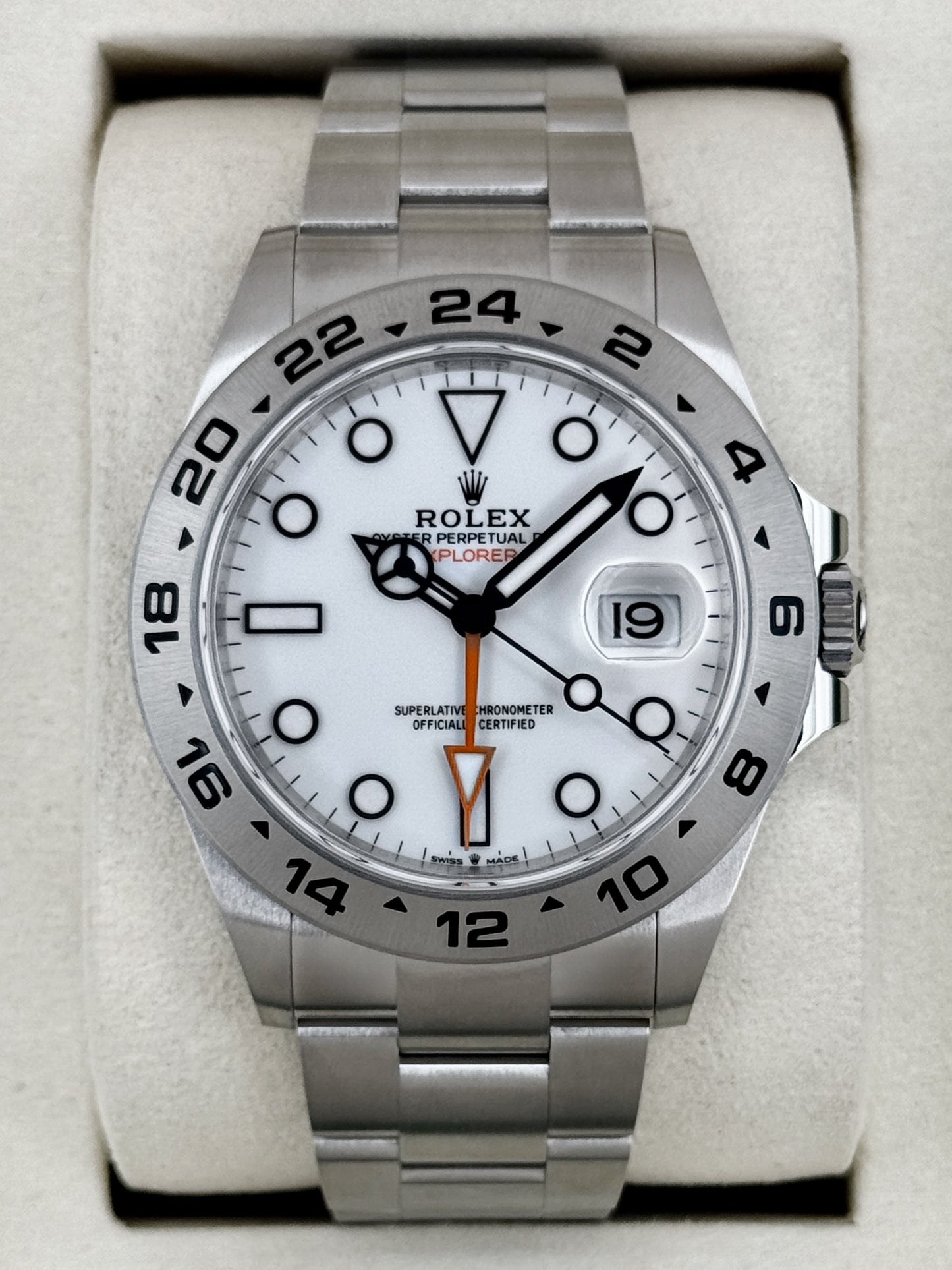 NEW 2026 Rolex Explorer II 42mm 226570 Stainless Steel Polar White Dial