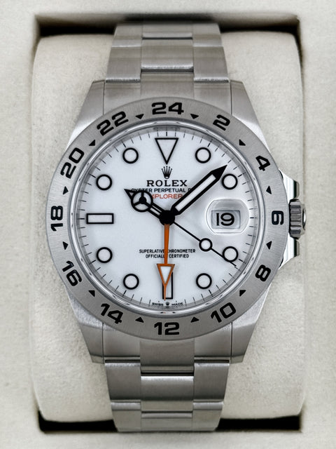 NEW 2026 Rolex Explorer II 42mm 226570 Stainless Steel Polar White Dial