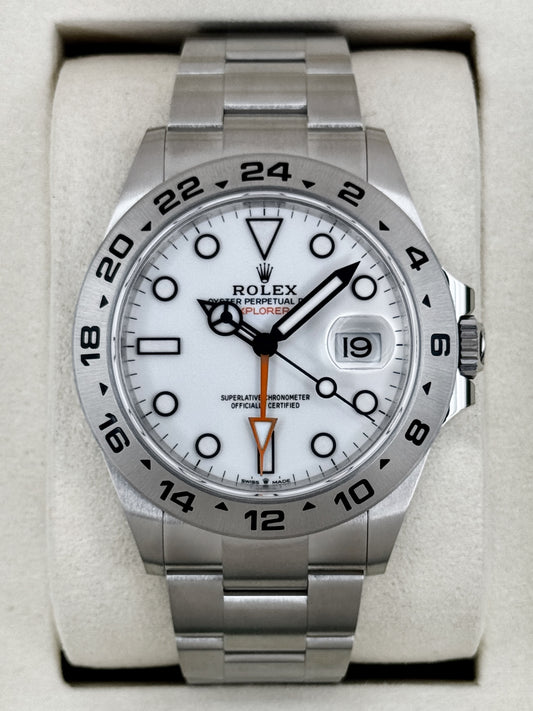 NEW 2026 Rolex Explorer II 42mm 226570 Stainless Steel Polar White Dial