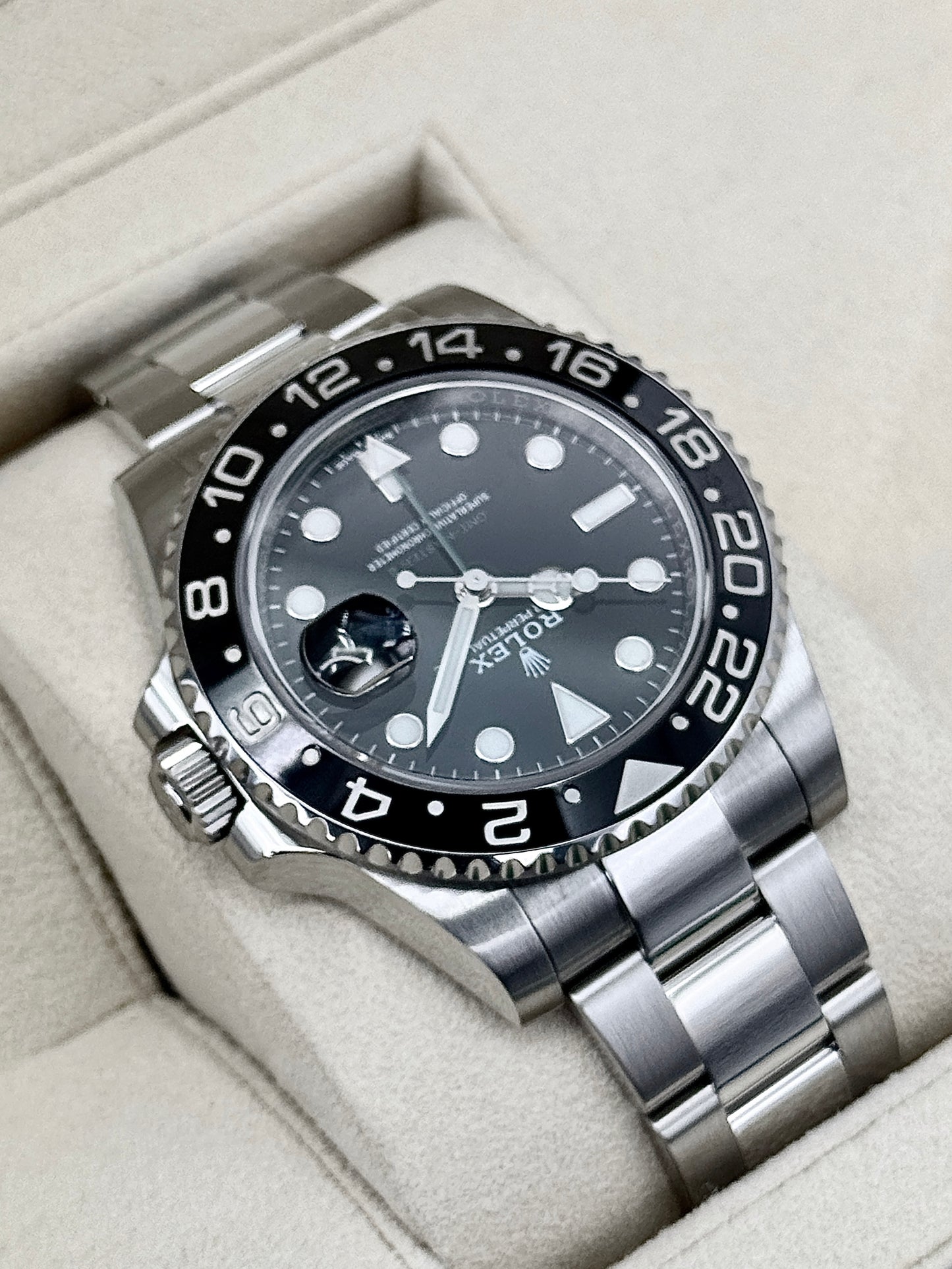 2018 Rolex GMT-Master II 40mm 116710LN Stainless Steel Black Dial