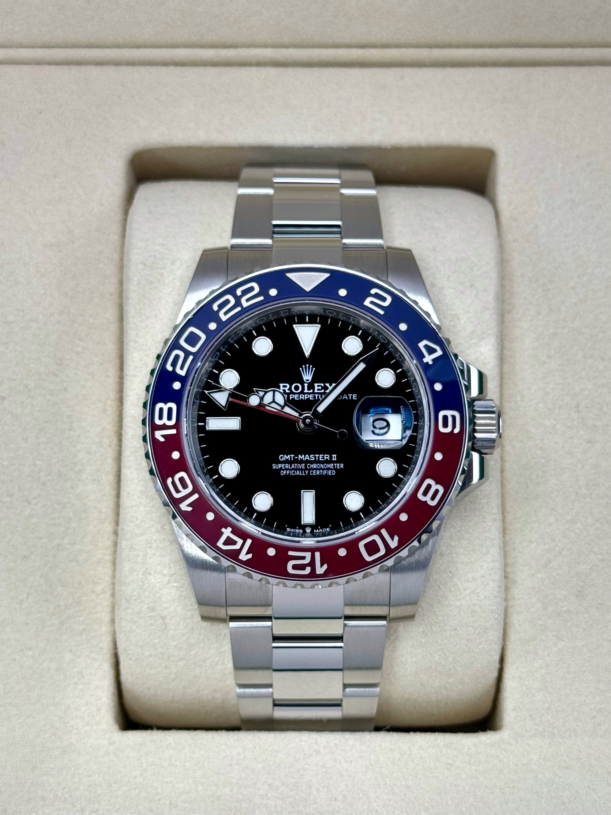 NEW 2025 Rolex GMT-Master II "Pepsi" 40mm 126710BLRO Oyster - MyWatchLLC