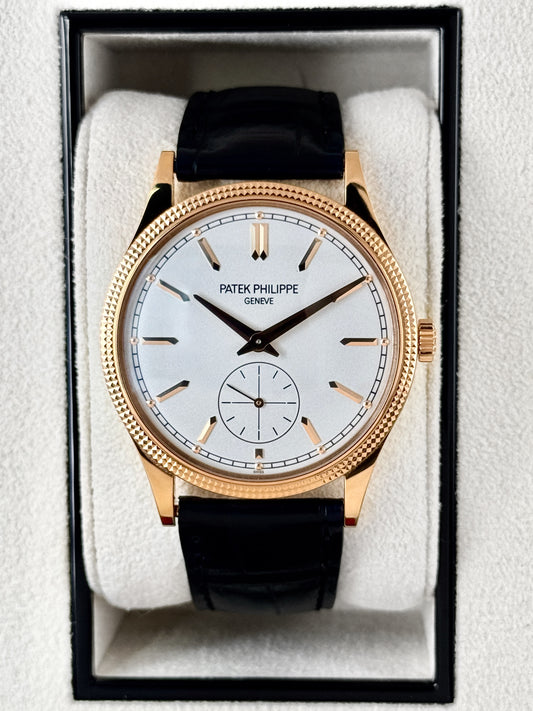 2023 Patek Philippe Calatrava 40mm 6119R Rose Gold White Dial