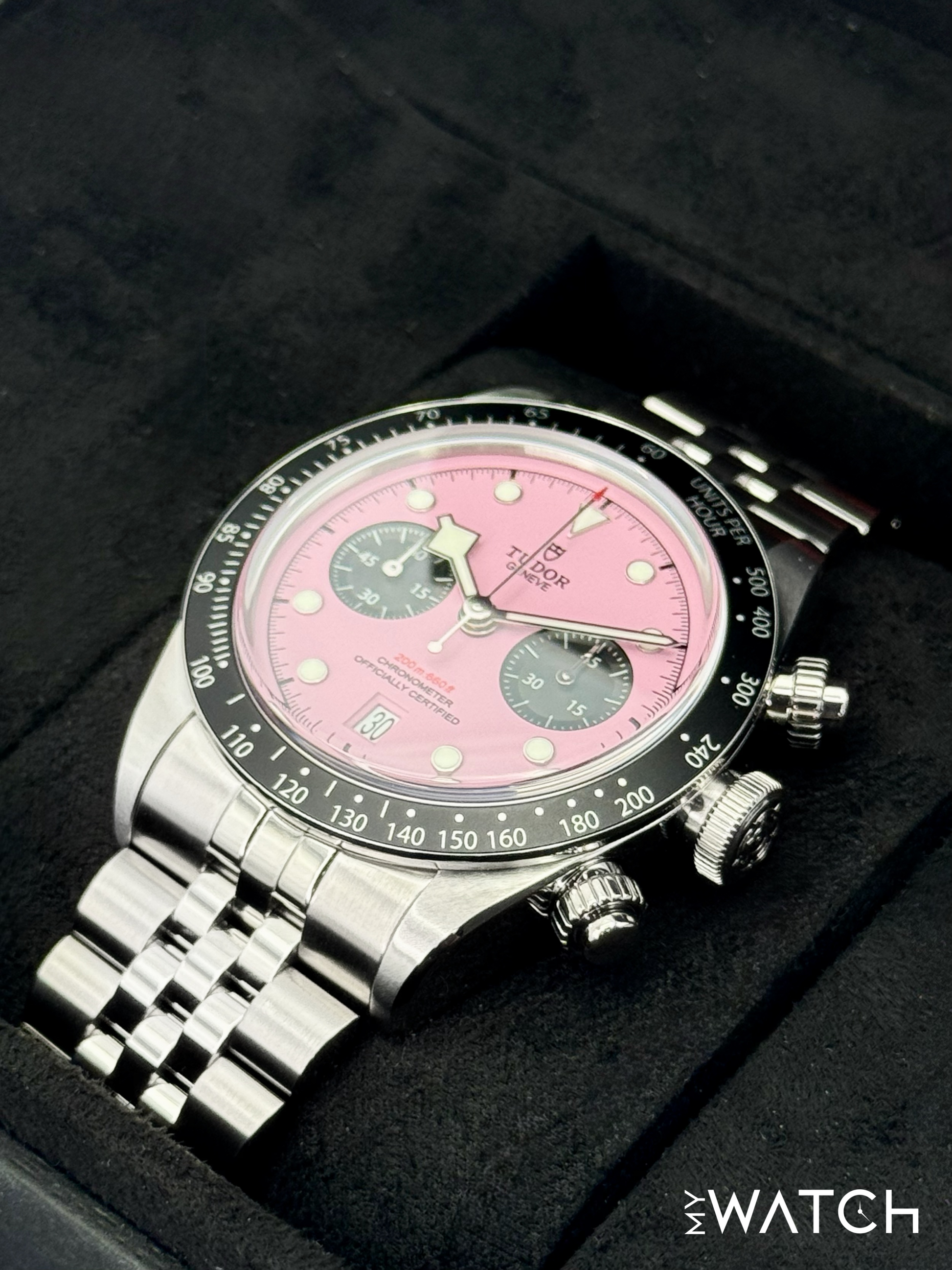 2025 Tudor Black Bay Chrono 41mm 79360N Stainless Steel Pink Dial - MyWatchLLC
