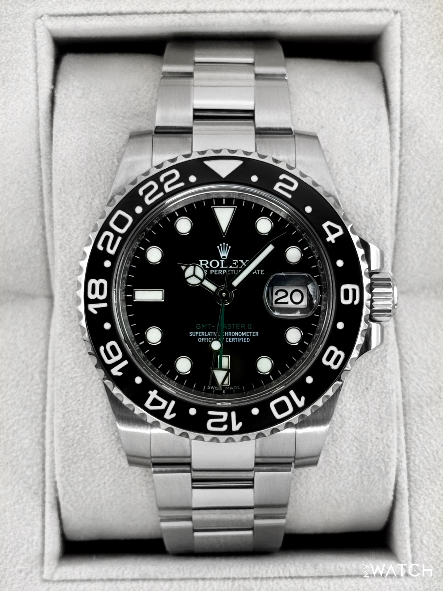 2016 Rolex GMT-Master II 40mm 116710LN Stainless Steel Black Dial - MyWatchLLC