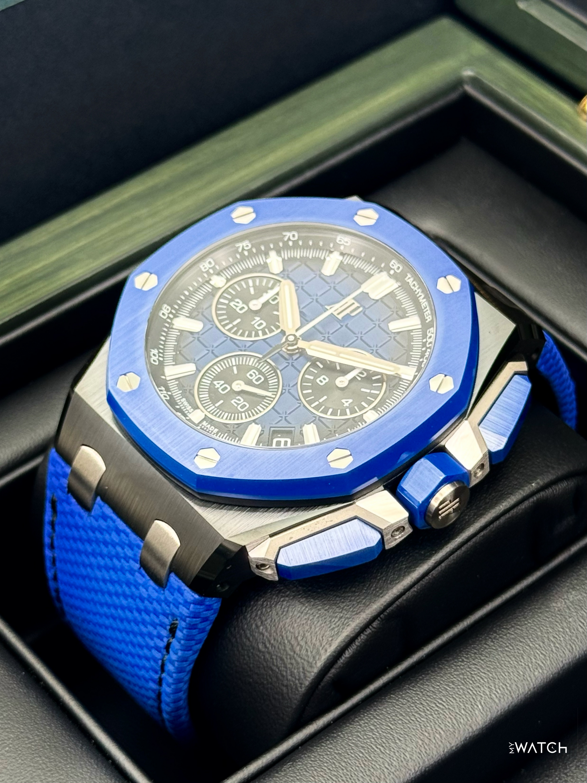 2024 Audemars Piguet Royal Oak Offshore Chrono 43mm 26420CE Ceramic Blue Dial - MyWatchLLC