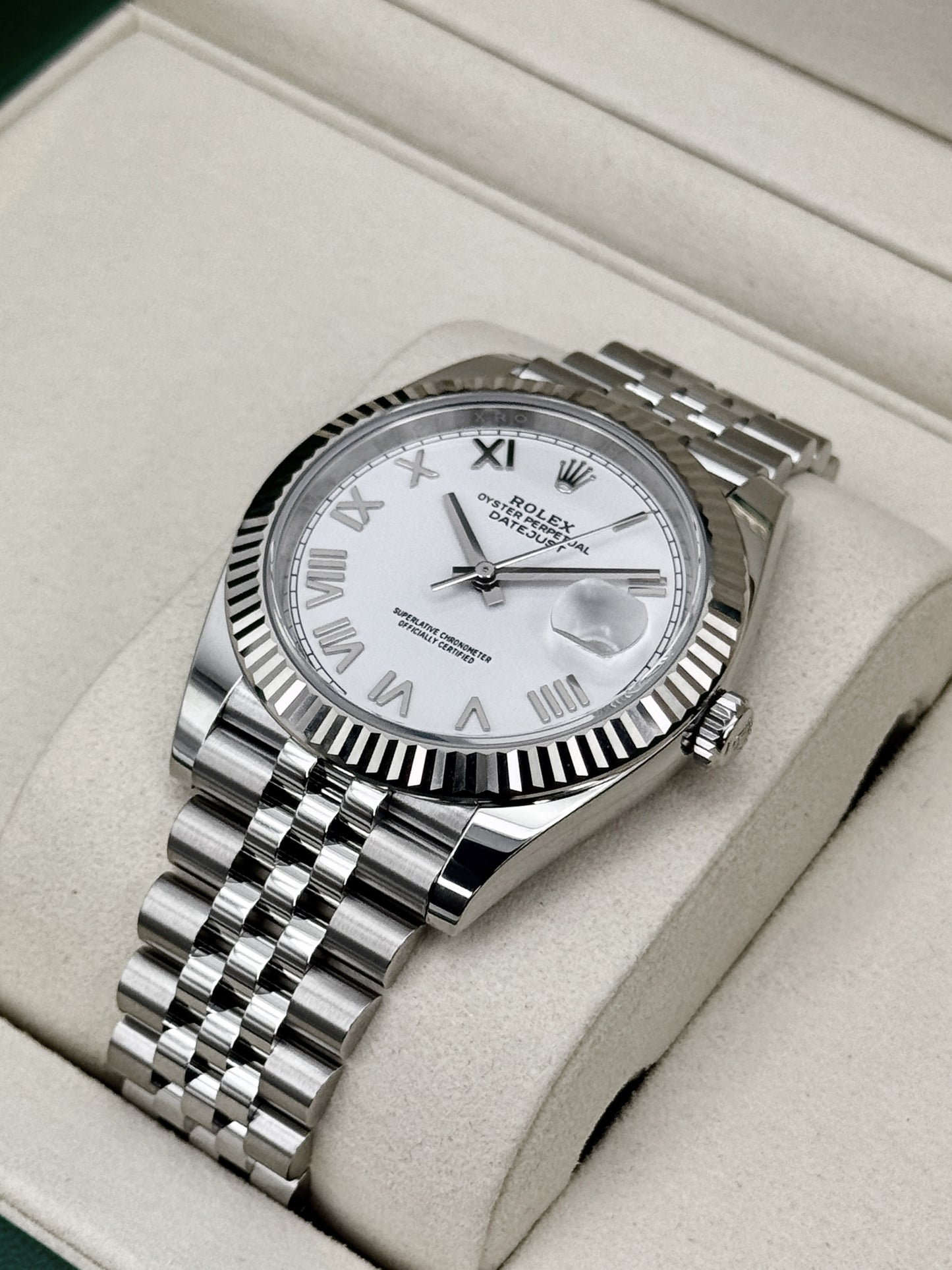 NEW 2026 Rolex Datejust 41mm 126334 Stainless Steel Jubilee White Roman Numeral Dial (STICKERED)