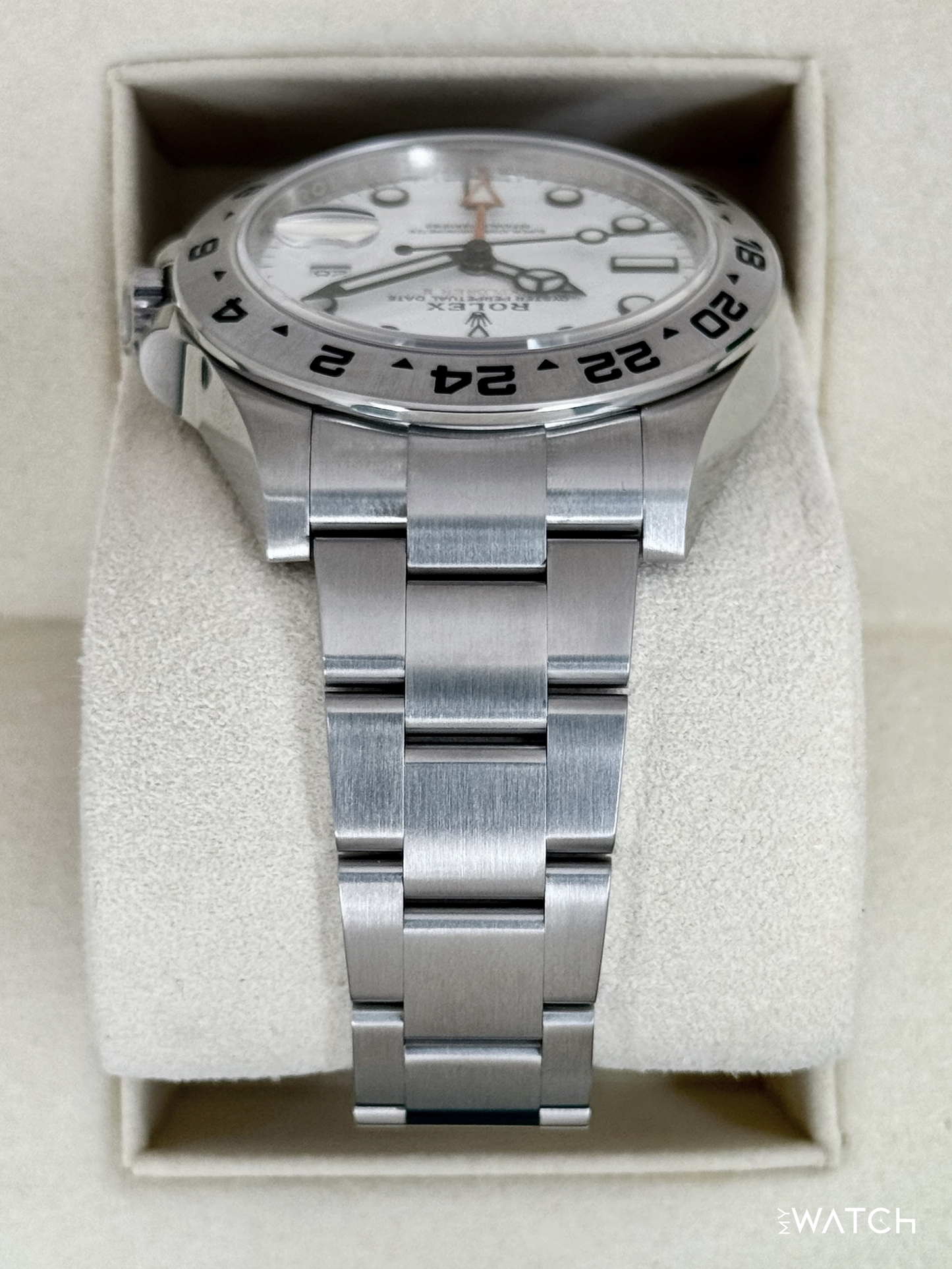NEW OLD STOCK 2020 Rolex Explorer II 42mm 216570 Polar White Dial (STICKERED) - MyWatchLLC
