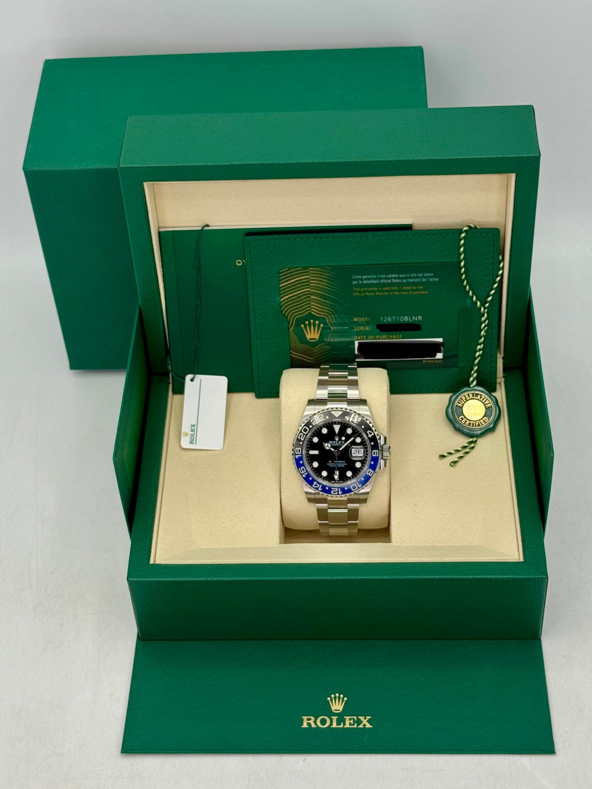 2025 Rolex GMT-Master II "Batman" 40mm 126710BLNR Oyster