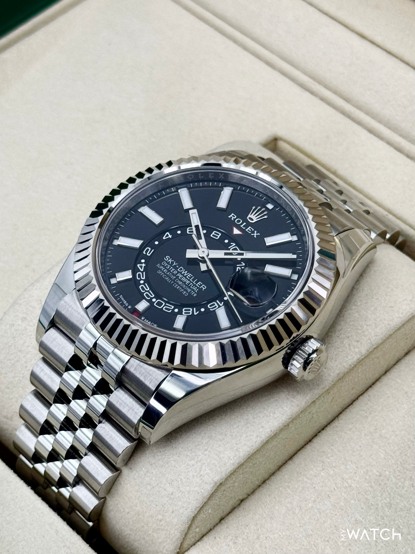 NEW 2025 Rolex Sky-Dweller 42mm 336934 Jubilee Black Dial (STICKERED) - MyWatchLLC