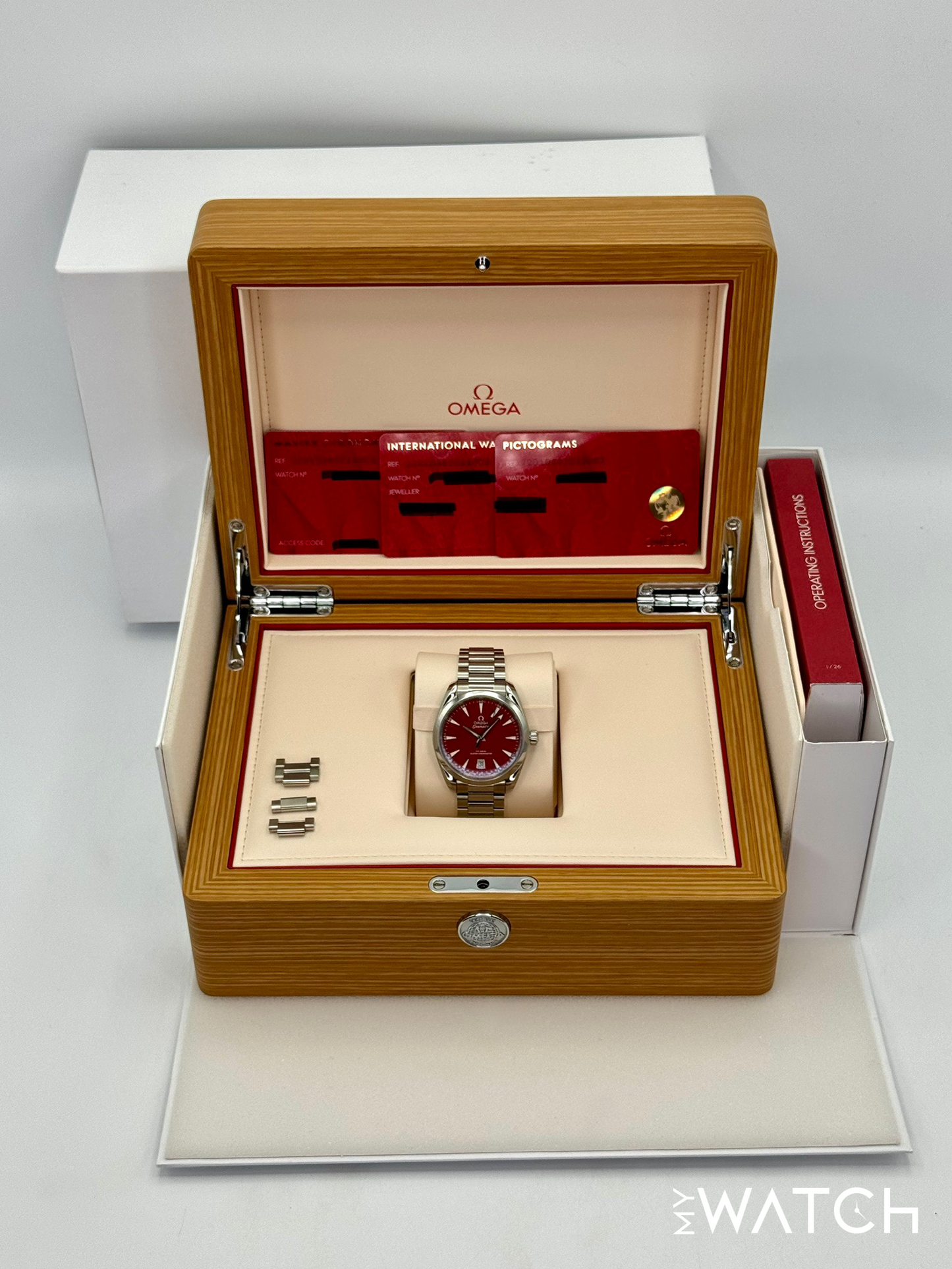 2025 Omega Seamaster Aqua Terra 38mm 220.10.38.20.13.003 Red Dial