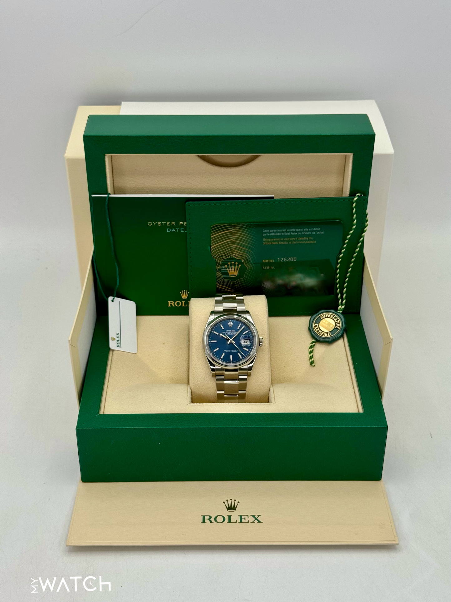 2024 Rolex Datejust 36mm 126200 Oyster Blue Dial