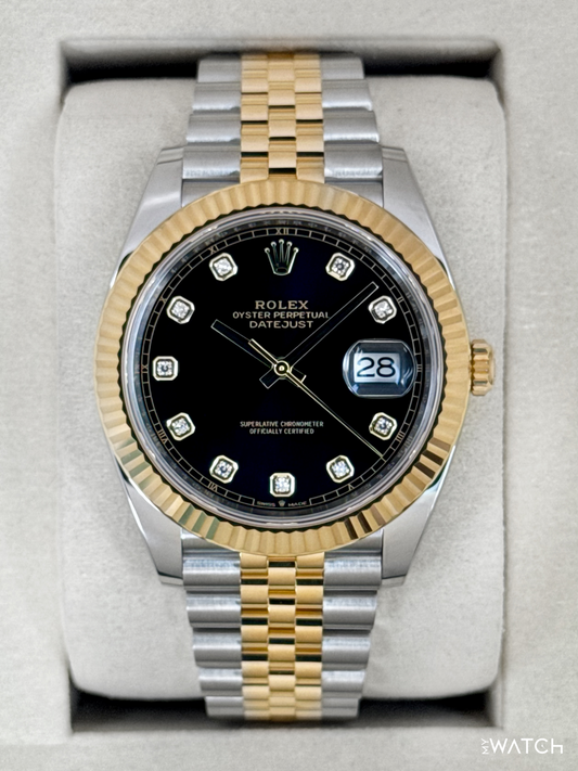 2025 Rolex Datejust 41mm 126333 Two-Tone Jubilee Black Dial - MyWatchLLC