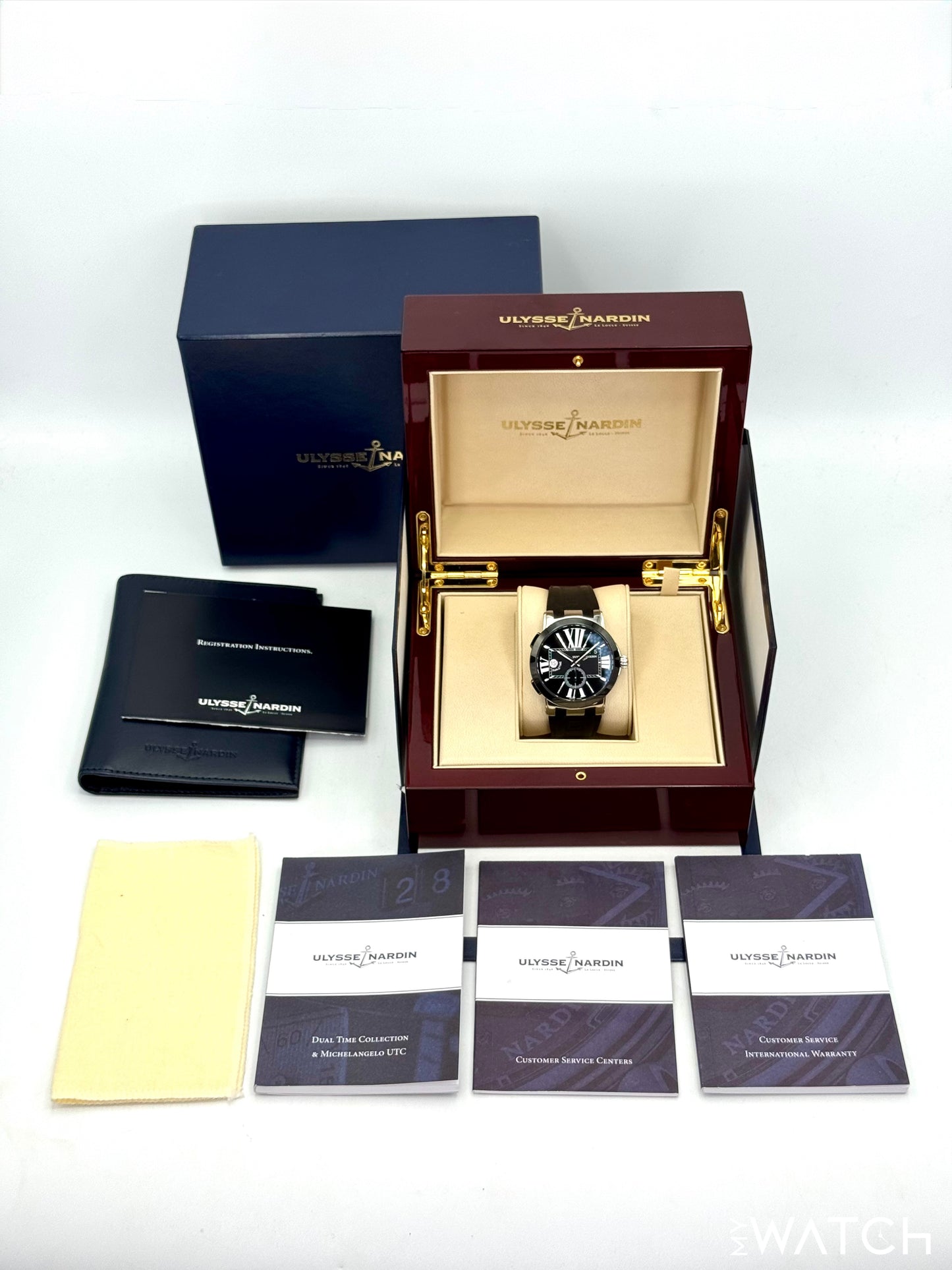2012 Ulysse Nardin Executive Dual Time 43mm 243-00 Stainless Steel Black Dial