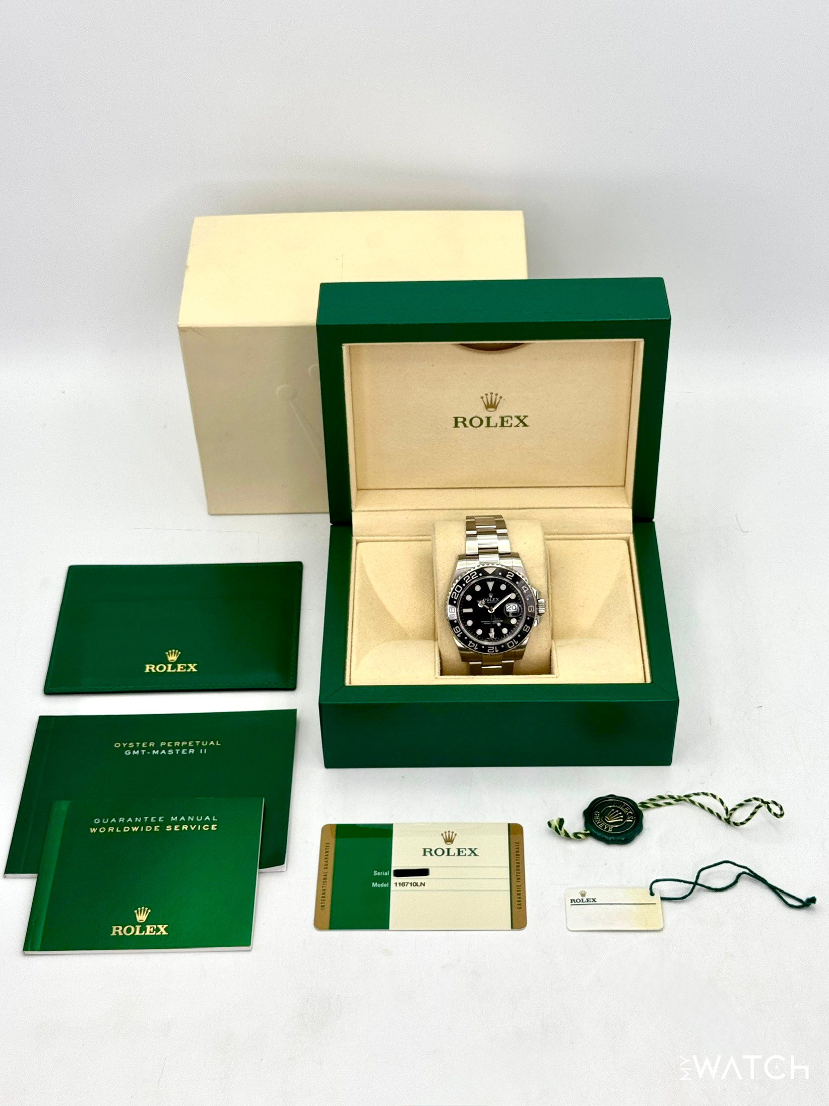 2016 Rolex GMT-Master II 40mm 116710LN Stainless Steel Black Dial - MyWatchLLC