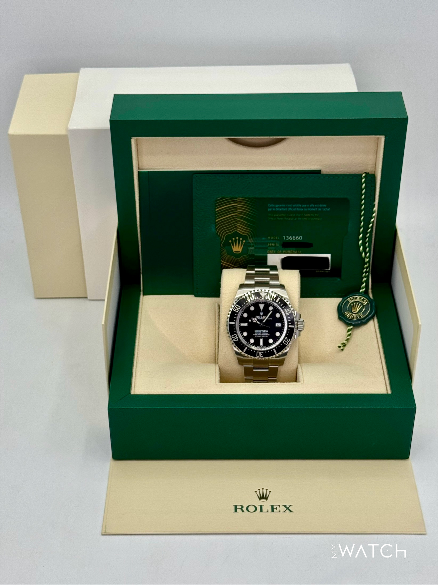 2024 Rolex Deepsea 44mm 136660 Stainless Steel Black Dial - MyWatchLLC