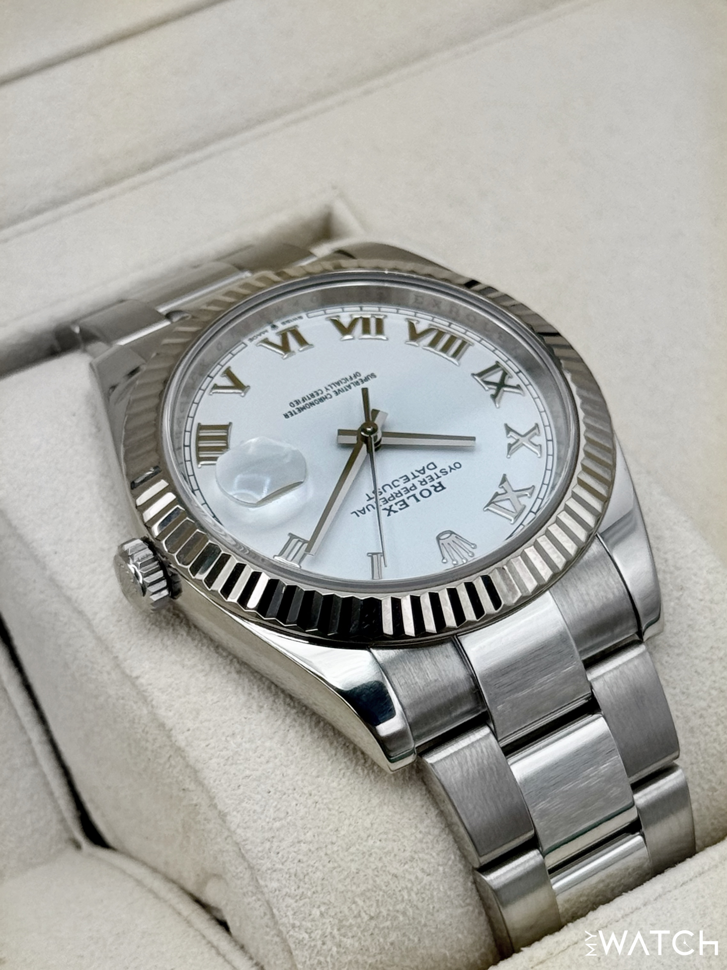 2019 Rolex Datejust 41mm 126334 Stainless Steel Oyster White Dial