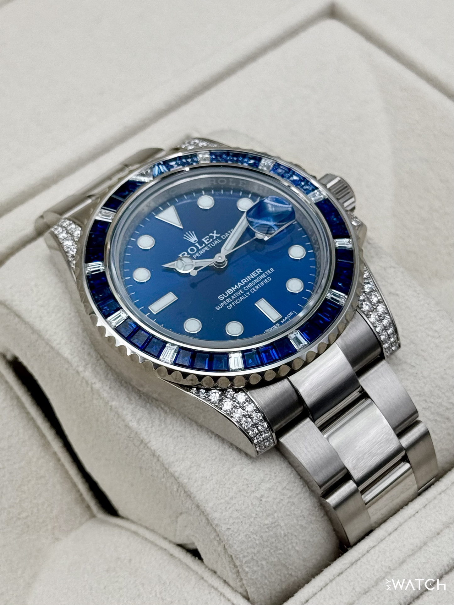 2020 Rolex Submariner 40mm 116659SABR White Gold Blue Dial