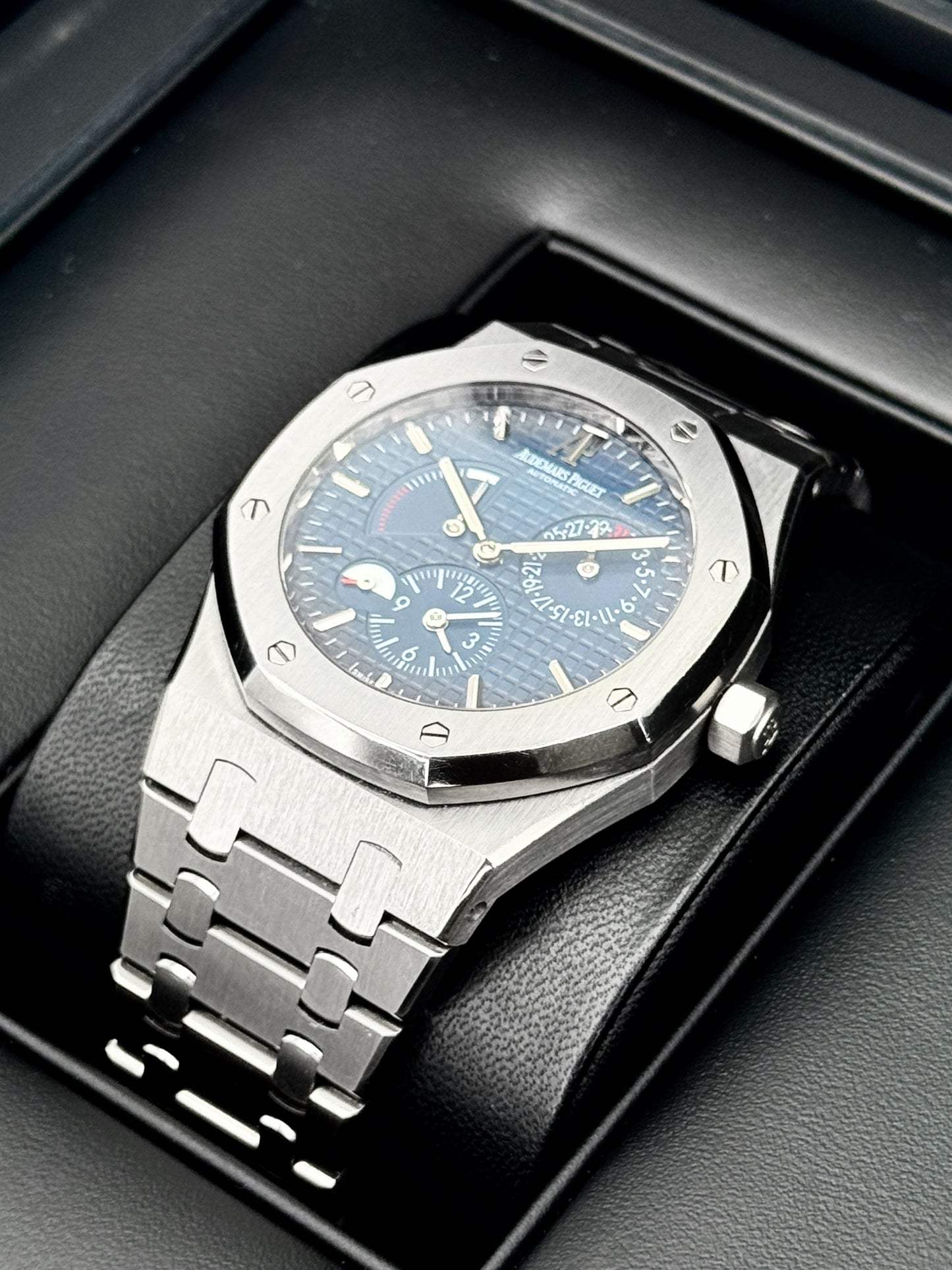 2013 Audemars Piguet Royal Oak Dual Time 39mm 26120ST Blue Dial