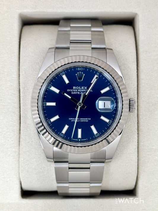 NEW 2025 Rolex Datejust 41mm 126334 Stainless Steel Oyster Blue Dial