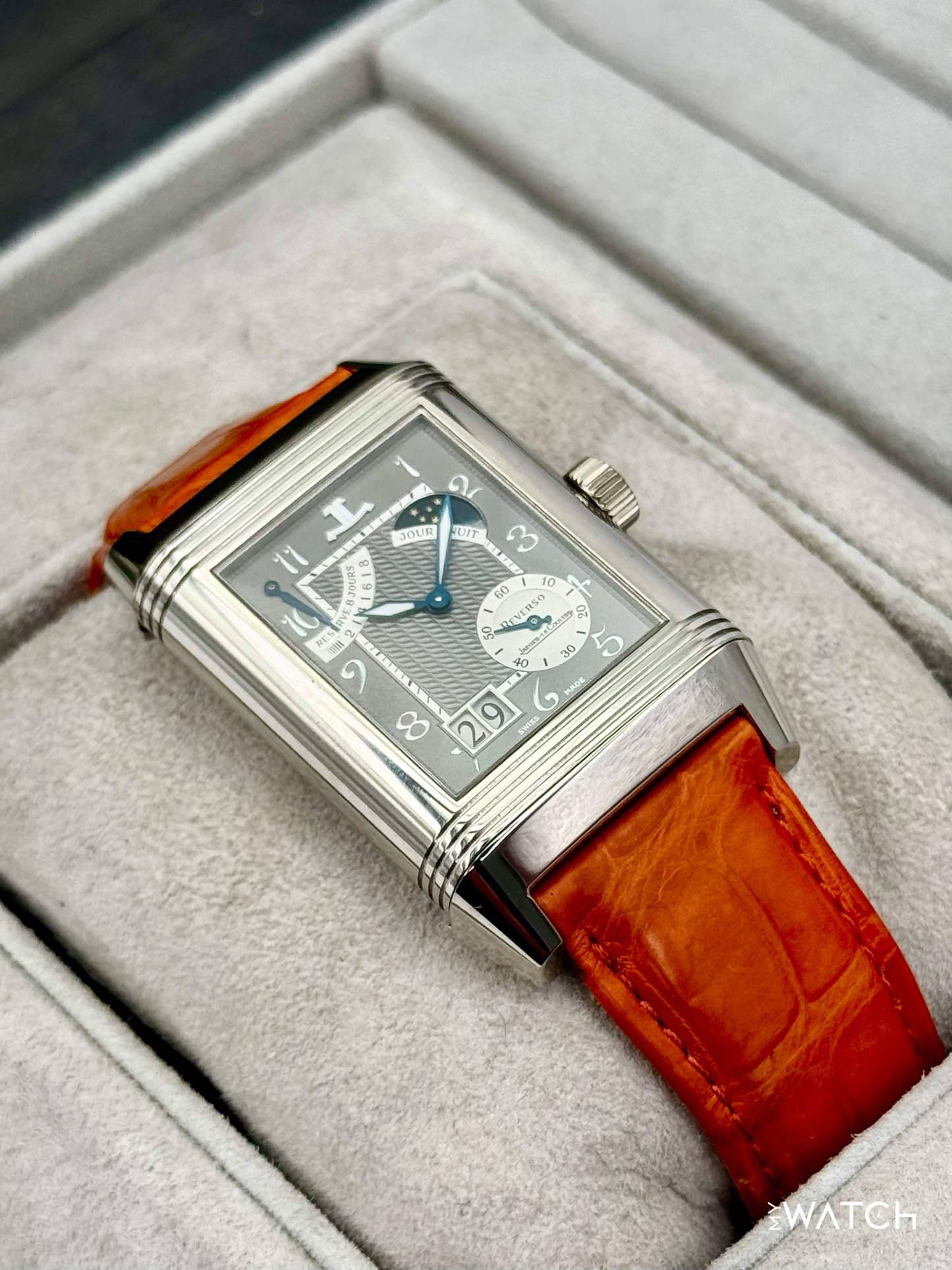 Jaeger-Coultre Reverso Sepatantieme 29mm Q3006420 Platinum Grey Dial