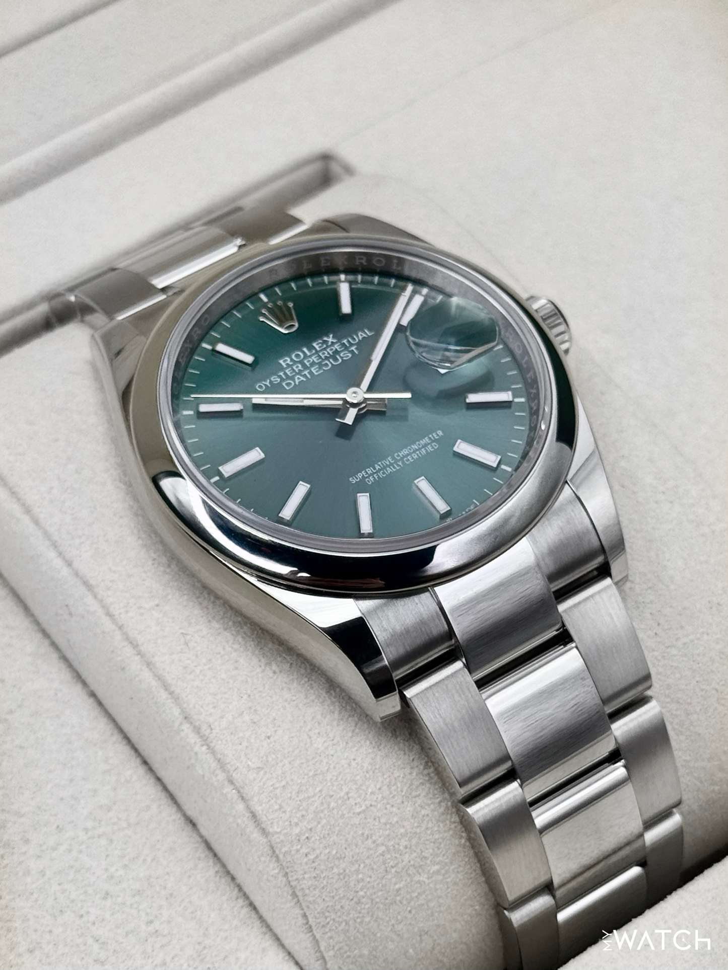 NEW 2025 Rolex Datejust 36mm 126200 Oyster Mint Green Dial