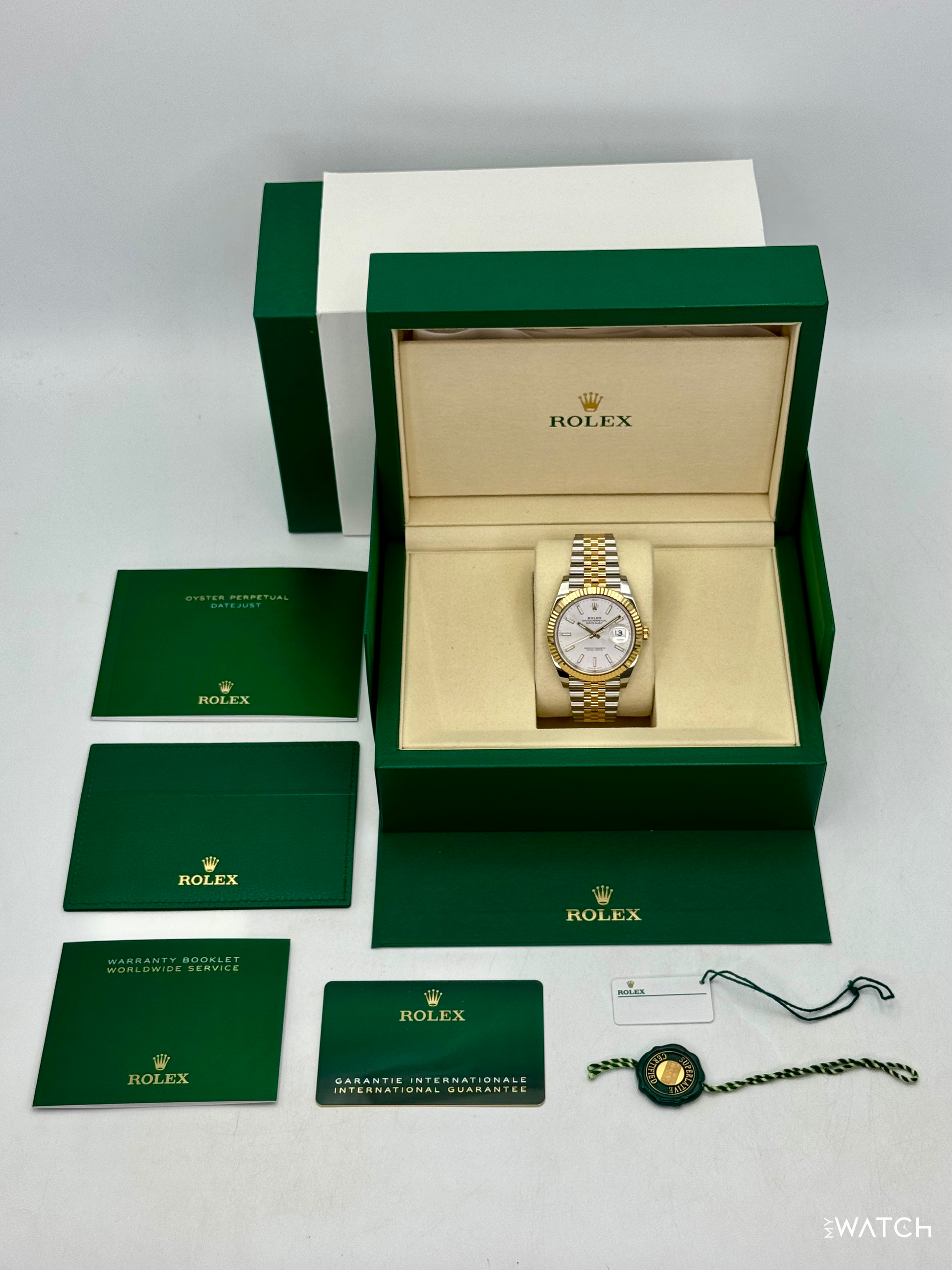 2025 Rolex Datejust 41mm 126333 Two-Tone Jubilee Silver Dial - MyWatchLLC