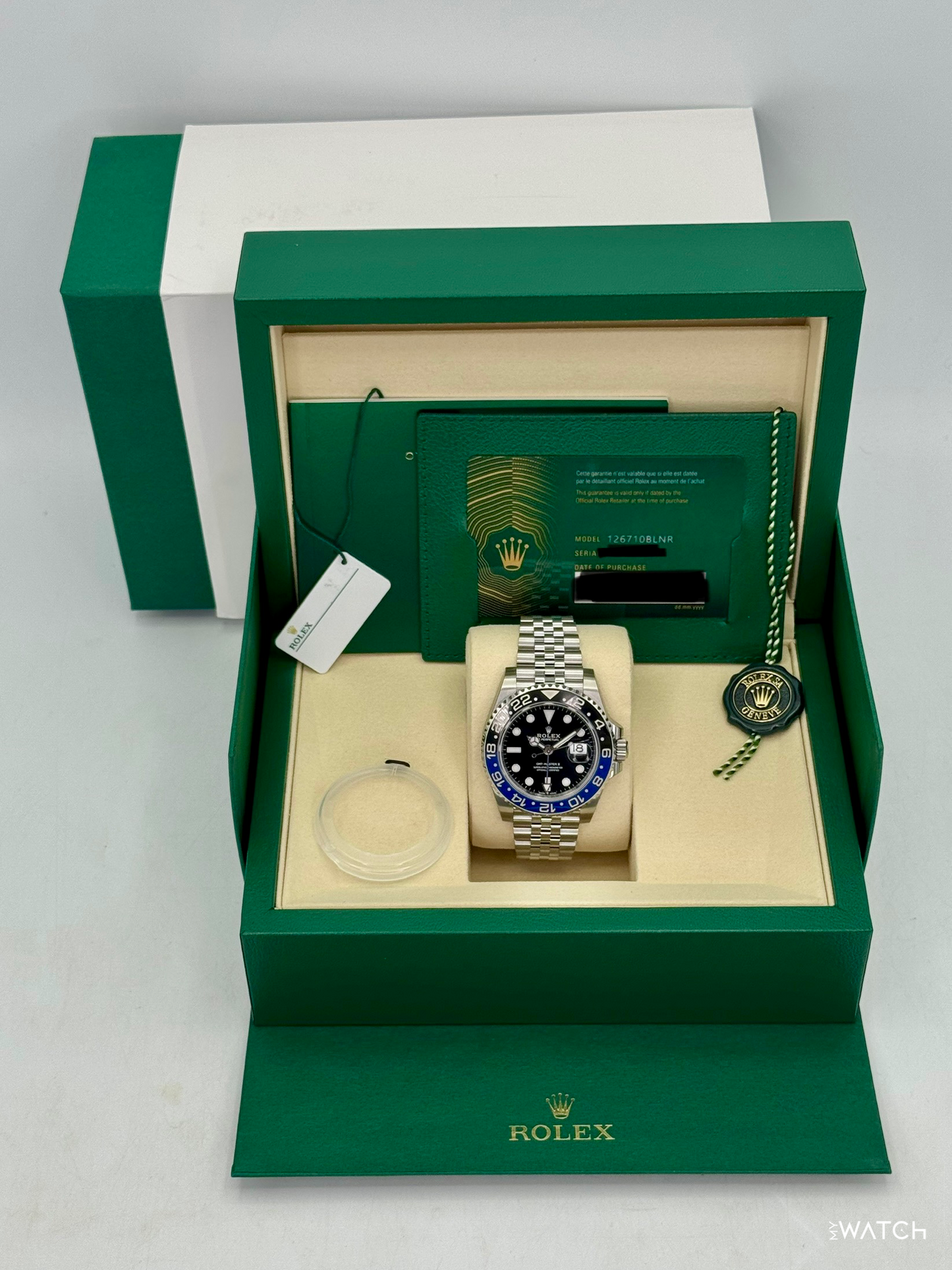 NEW 2026 Rolex GMT-Master II "Batgirl" 40mm 126710BLNR Jubilee (STICKERED) - MyWatchLLC