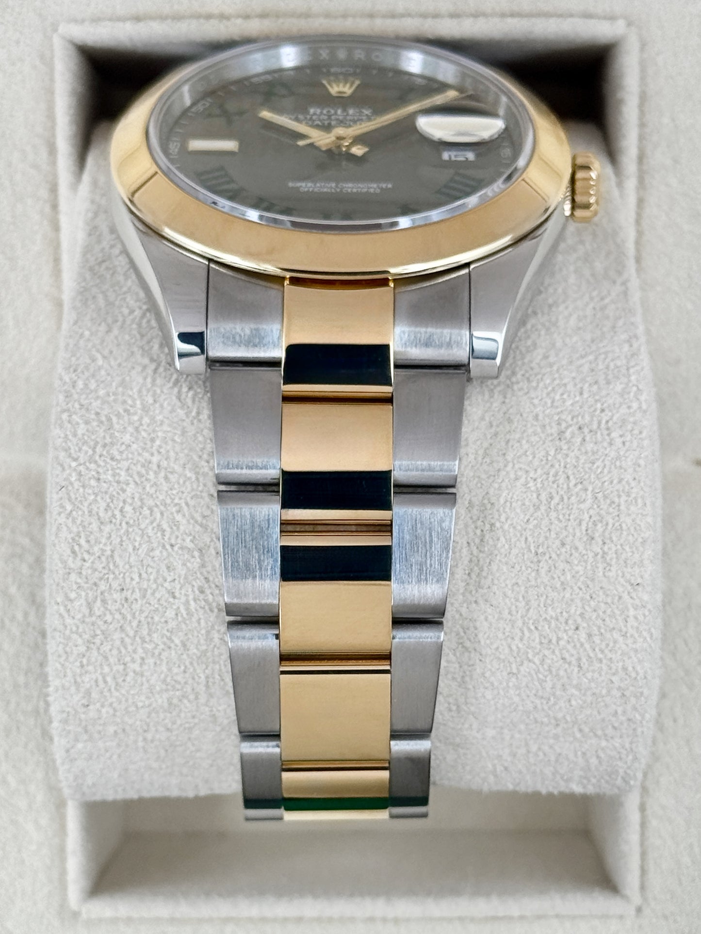2021 Rolex Datejust 41mm 126303 Two-Tone Oyster Wimbledon Dial