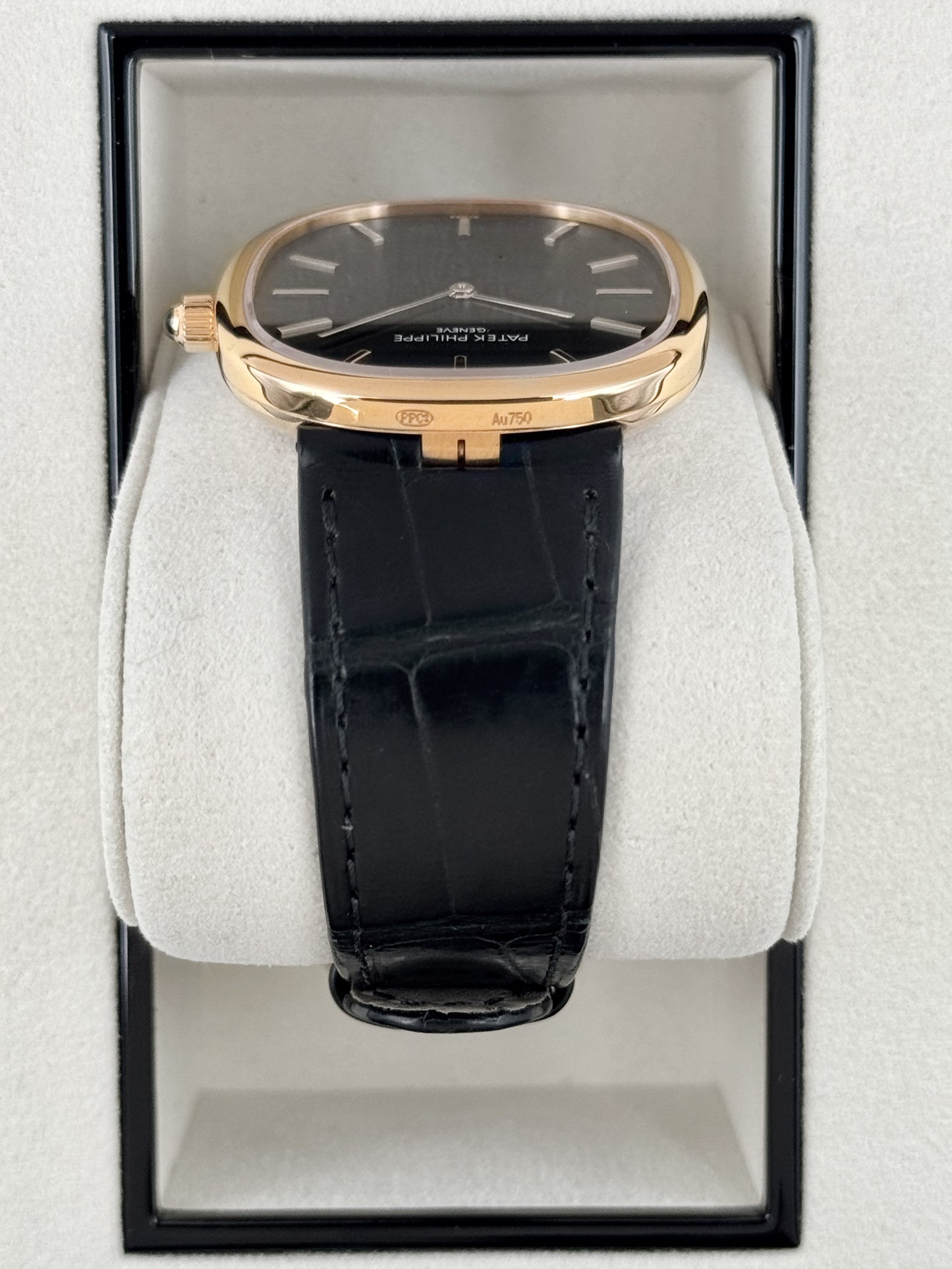 2025 Patek Philippe Golden Ellipse 34mm 5738R Rose Gold Black Dial