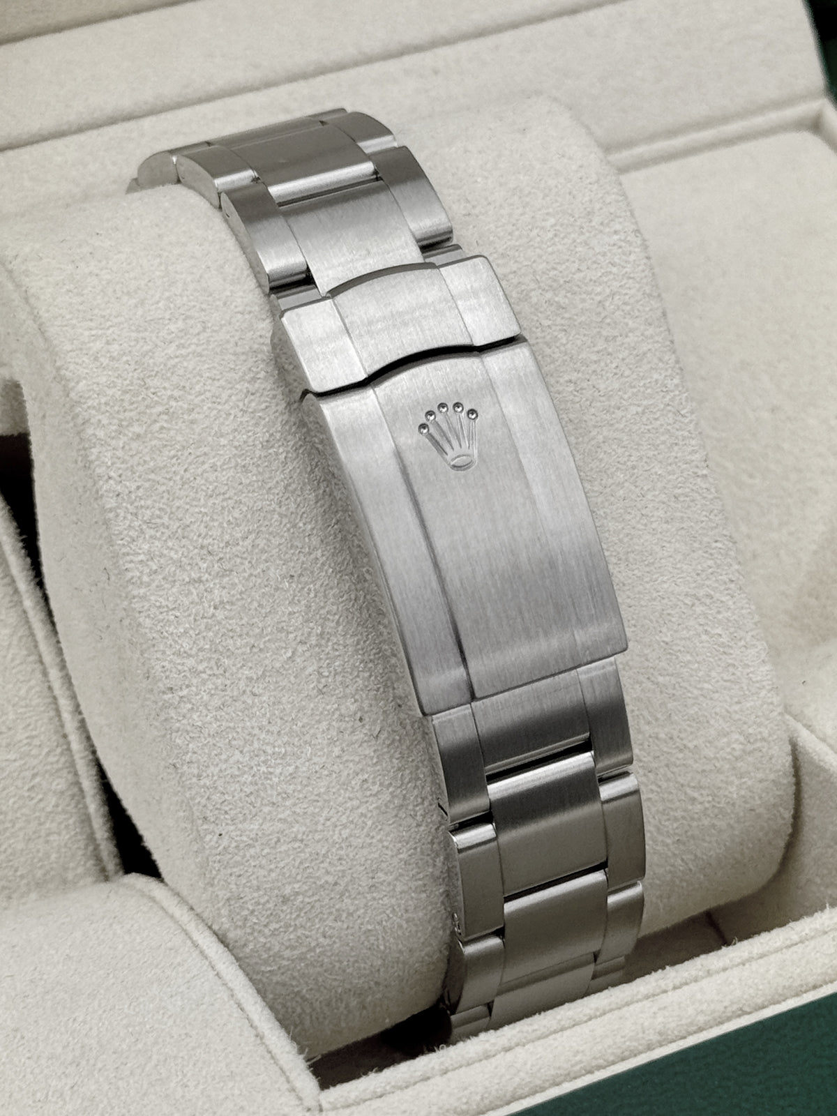 2018 Rolex Oyster Perpetual 39mm 114300 Stainless Steel Blue Dial