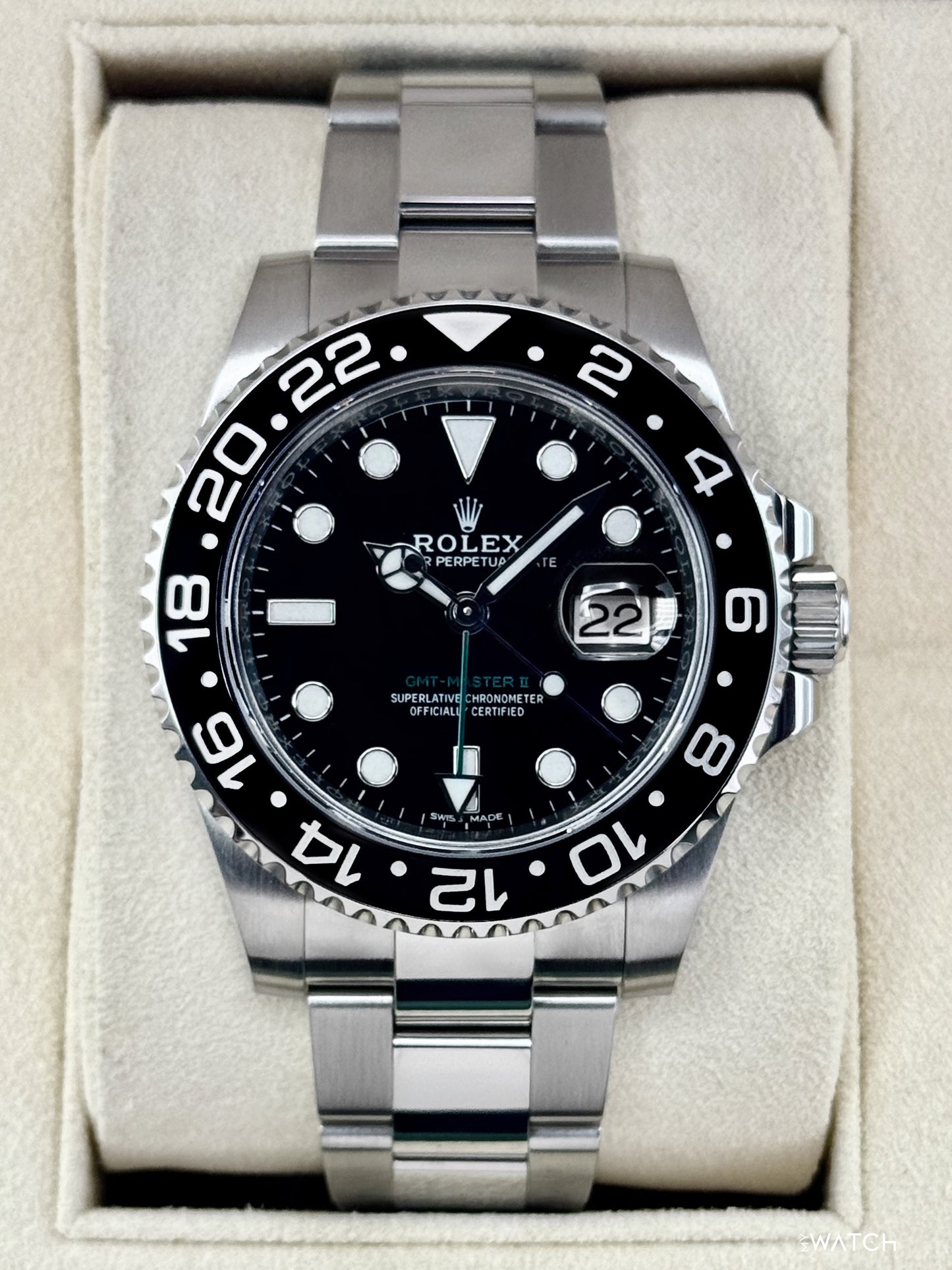 2018 Rolex GMT-Master II 40mm 116710LN Stainless Steel Black Dial - MyWatchLLC