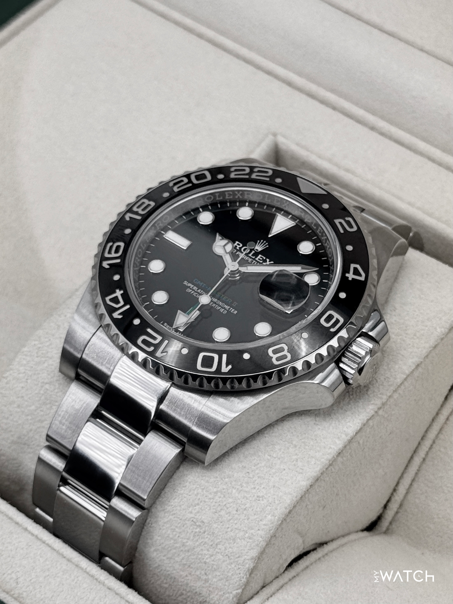 2019 Rolex GMT-Master II 40mm 116710LN Stainless Steel Black Dial - MyWatchLLC