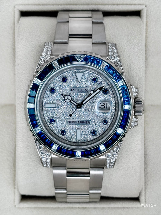 2019 Rolex Submariner 40mm 116659SABR White Gold Diamond Pave Dial - MyWatchLLC